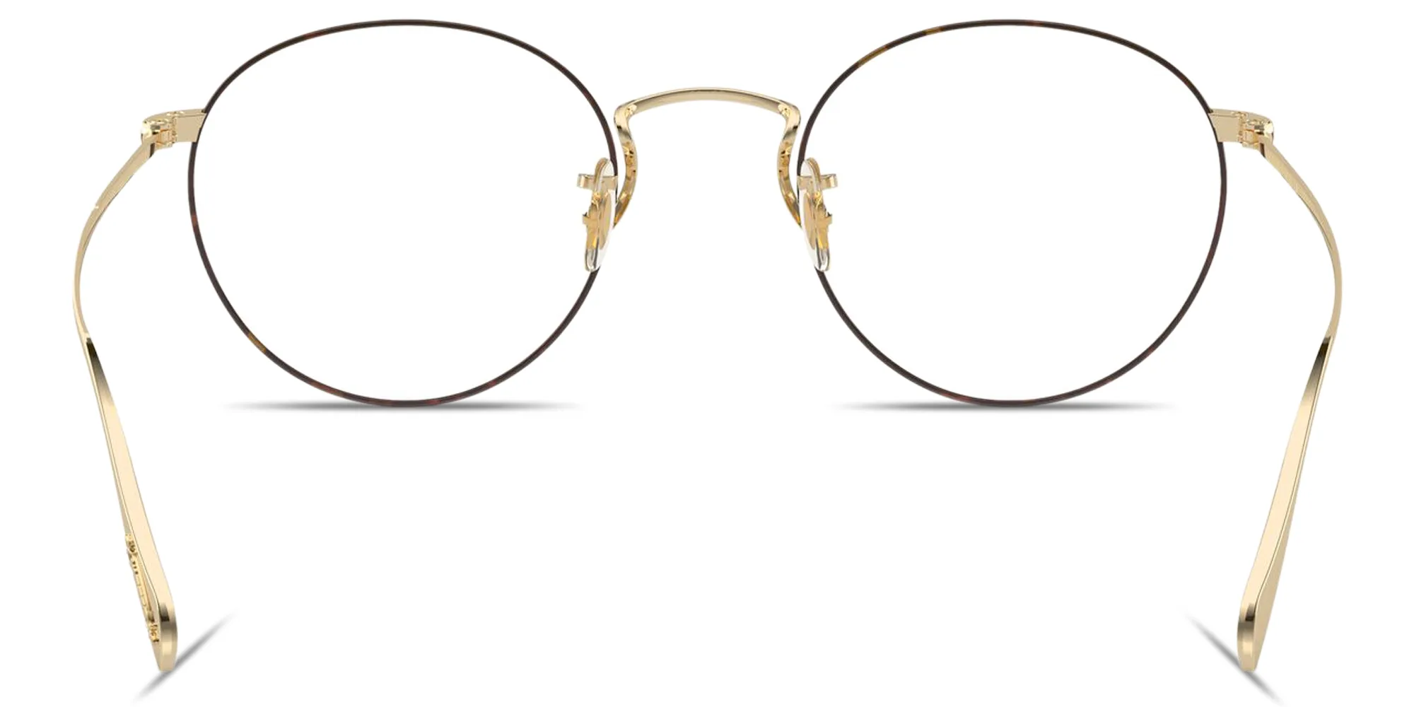 Shop OLIVER PEOPLES Panthos Eyeglasses in Soft Gold online.
