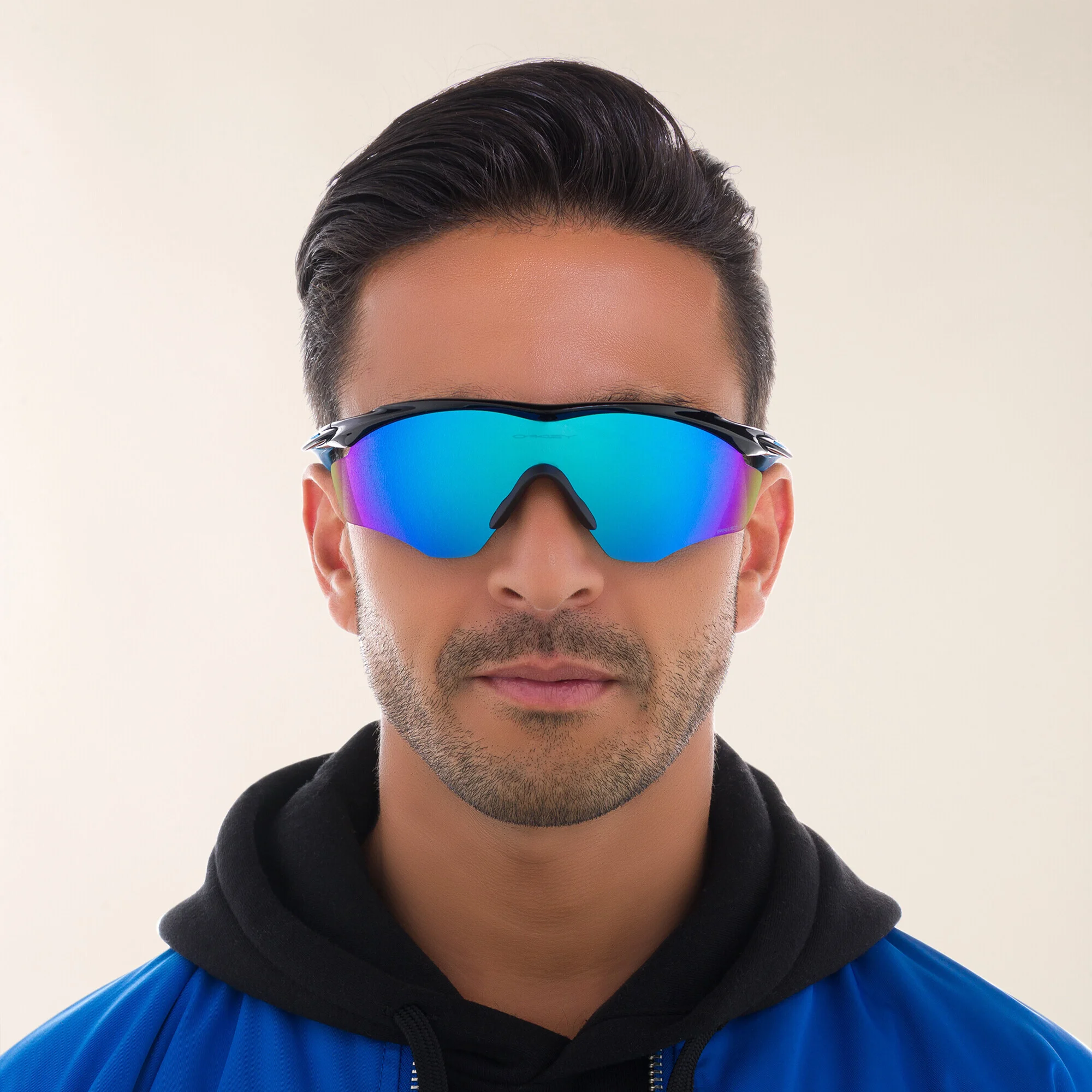 Shop Oakley M2 Frame XL Half-Rim Irregular Sunglasses in Black online.