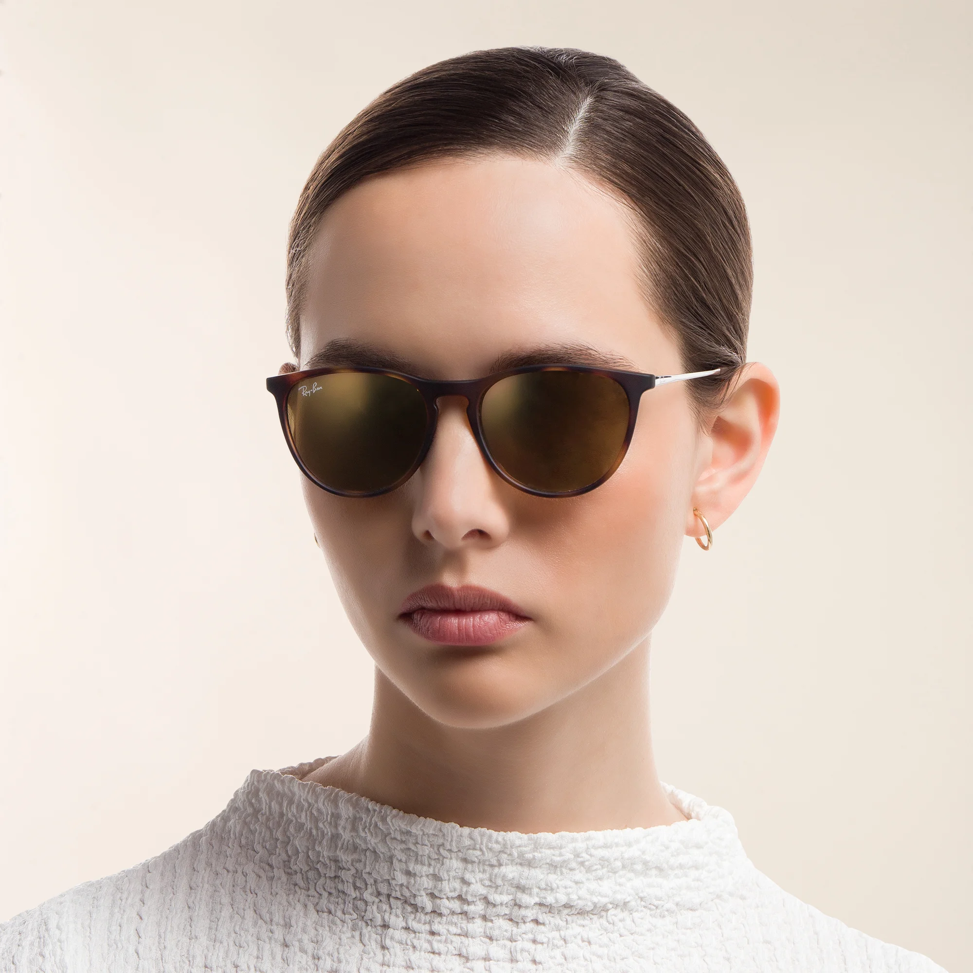 Shop Ray-Ban Junior Kids Panthos Sunglasses in Tortoise online.