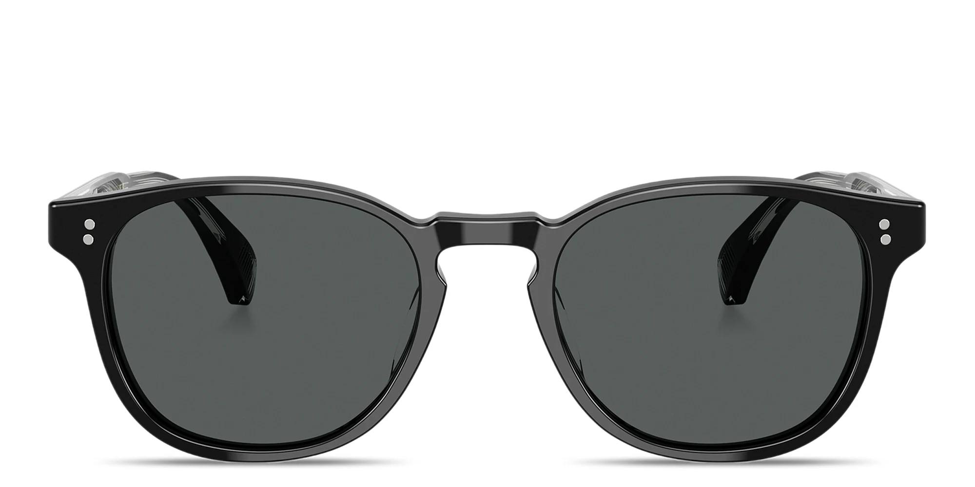 Shop OLIVER PEOPLES Finley Esq. Sun Unisex Round Sunglasses in Black online.