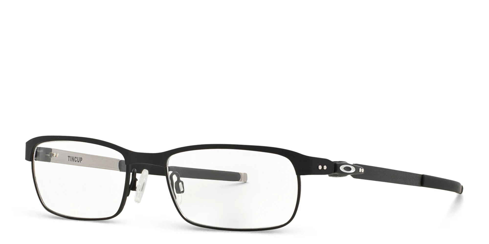 Shop Oakley Tincup Rectangle Eyeglasses in Powder Coal online.