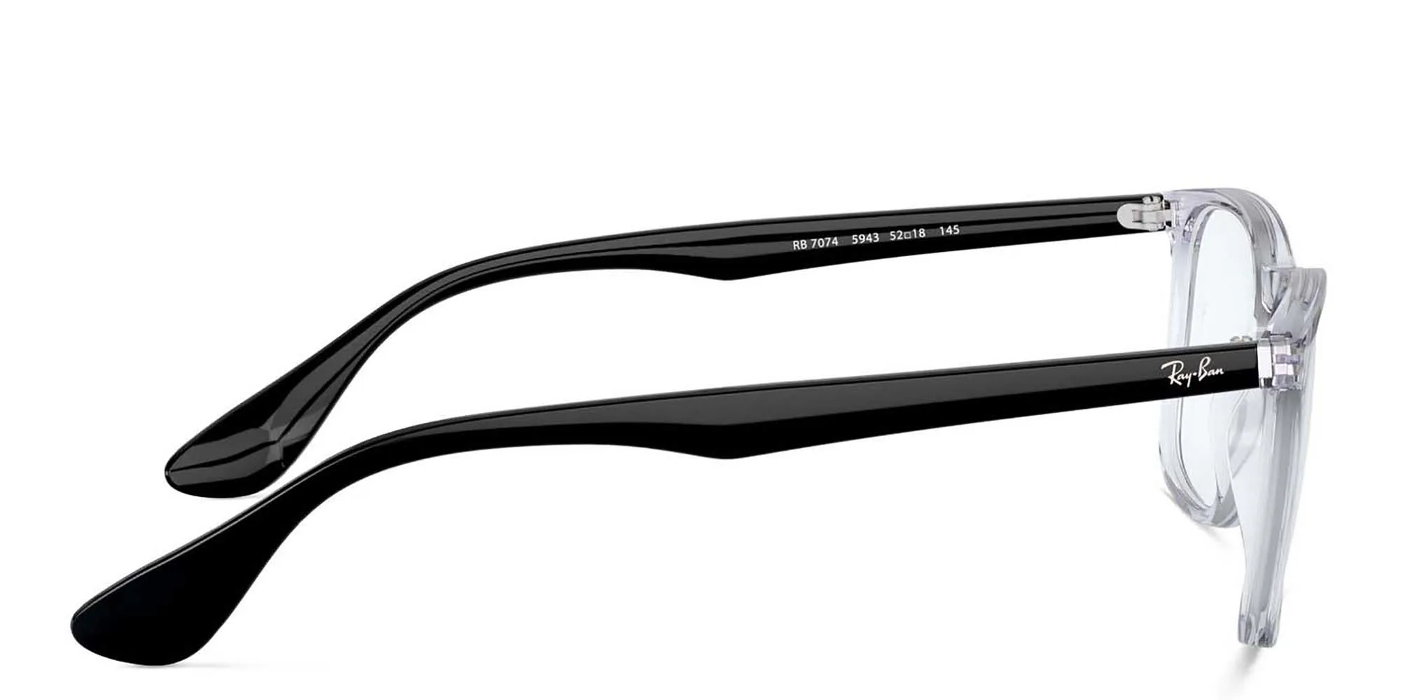 Shop Ray-Ban Unisex Square Eyeglasses in Transparent online.