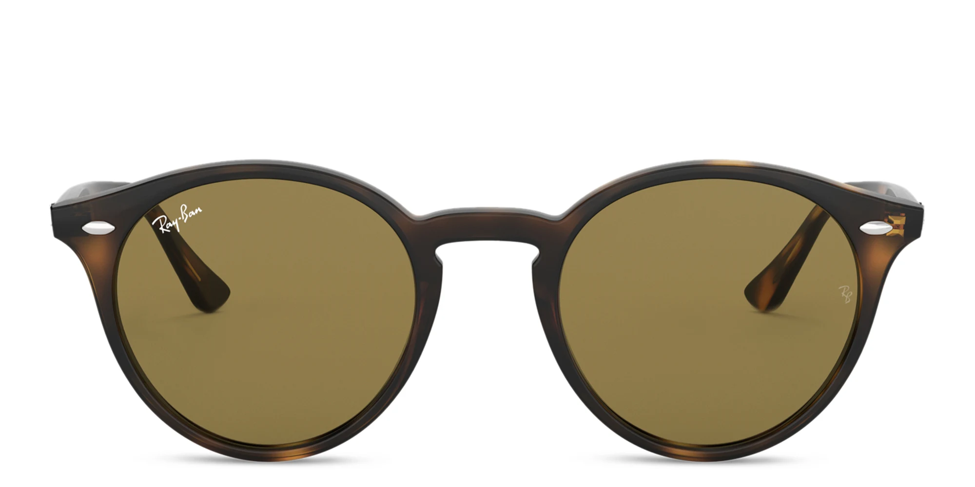 Shop Ray-Ban Unisex Round Sunglasses in Light Havana online.