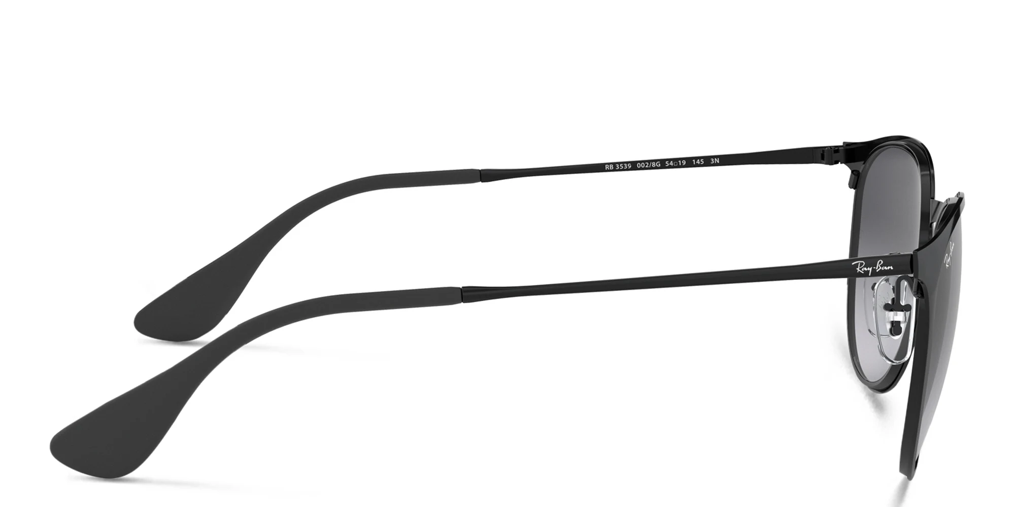 Shop Ray-Ban Erika Metal Unisex Panthos Sunglasses in Black online.