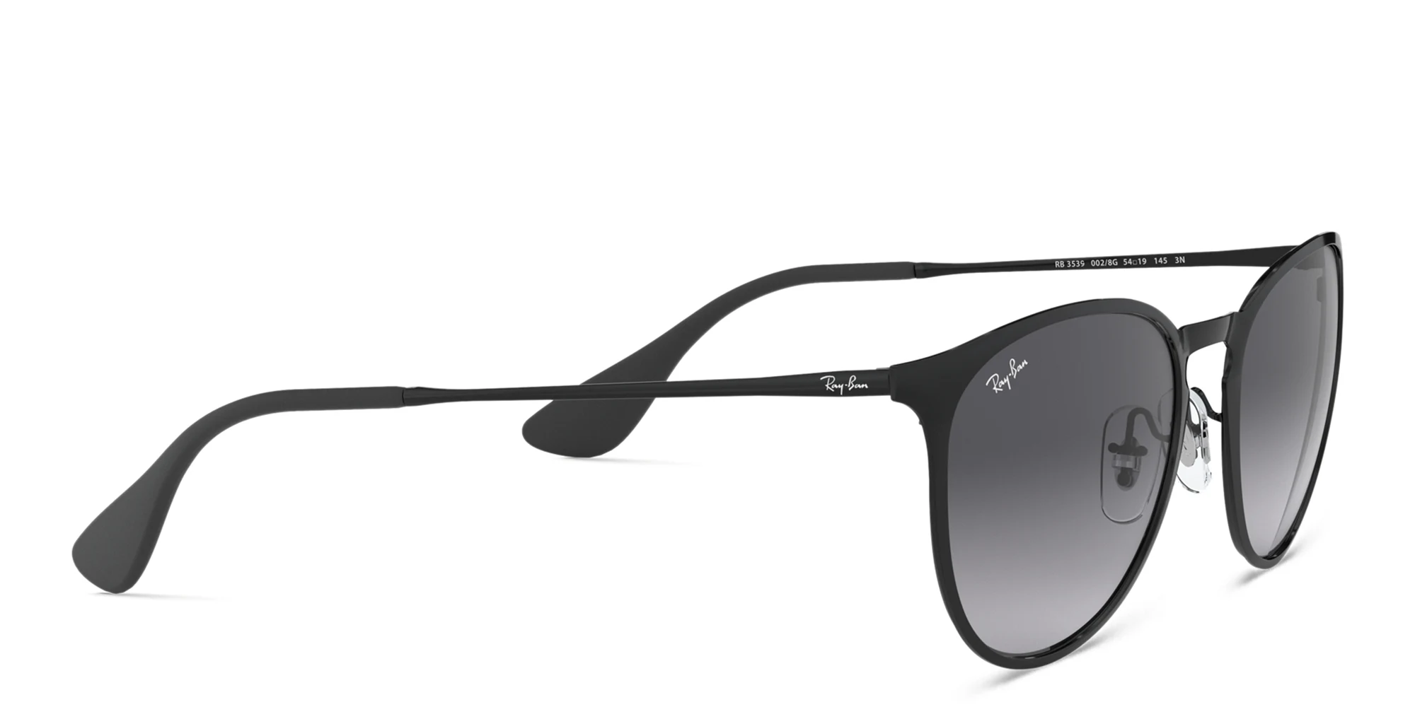 Shop Ray-Ban Erika Metal Unisex Panthos Sunglasses in Black online.