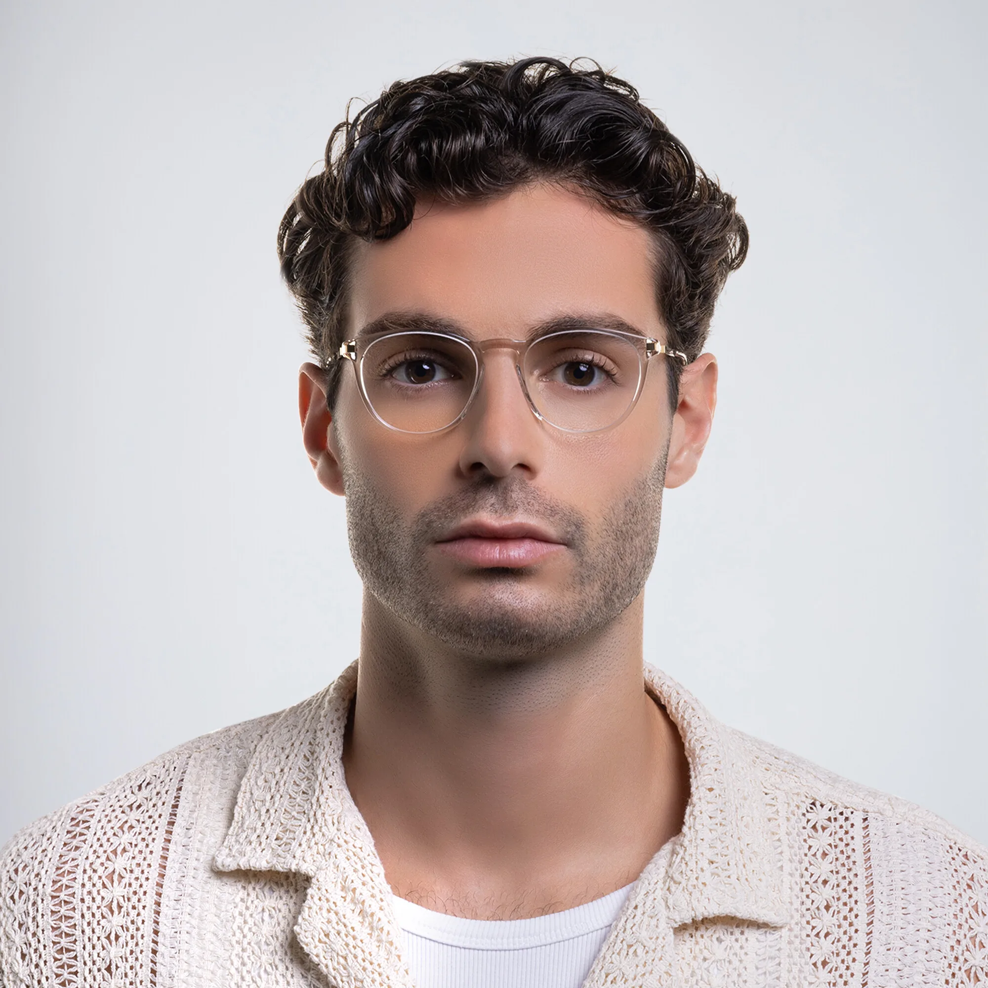 Shop MYKITA Nukka Unisex Round Eyeglasses in Clear online.