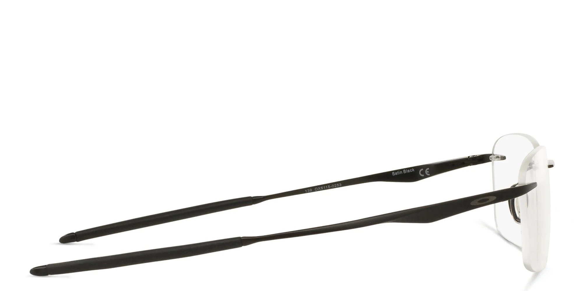 تسوق نظارات طبية وينغفولد إي في إس مستطيلة بدون إطار اوكلي بلون Satin Black أونلاين.