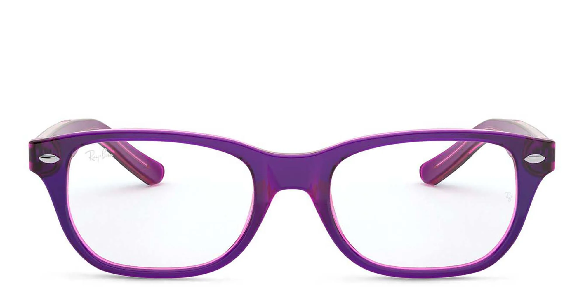 تسوق نظارة طبية بإطار مستطيل للأطفال راي بان جونيور بلون Purple أونلاين.