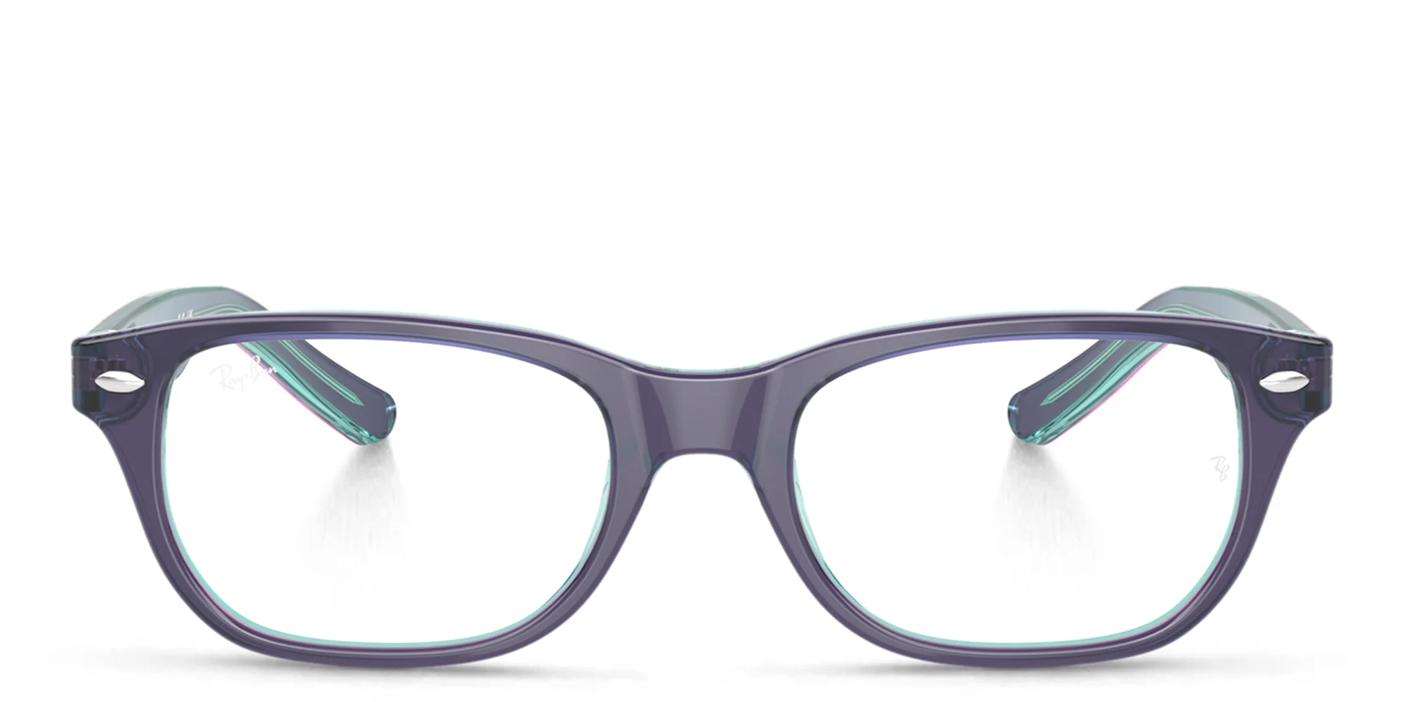 تسوق نظارات طبية مستطيل للأطفال راي بان جونيور بلون Top Blue & Violet & Light Blue أونلاين.