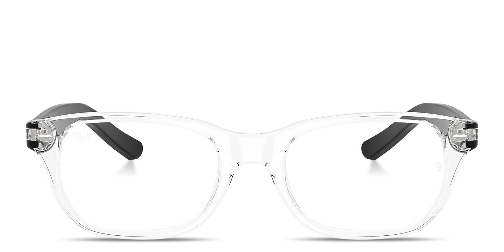 Shop Ray-Ban Junior Optics Kids Square Eyeglasses in Transparent online.