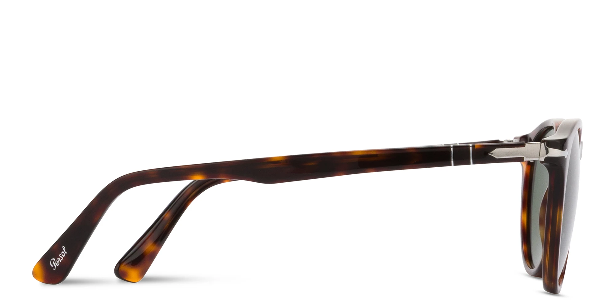 Shop PERSOL Round Sunglasses in Havana online.