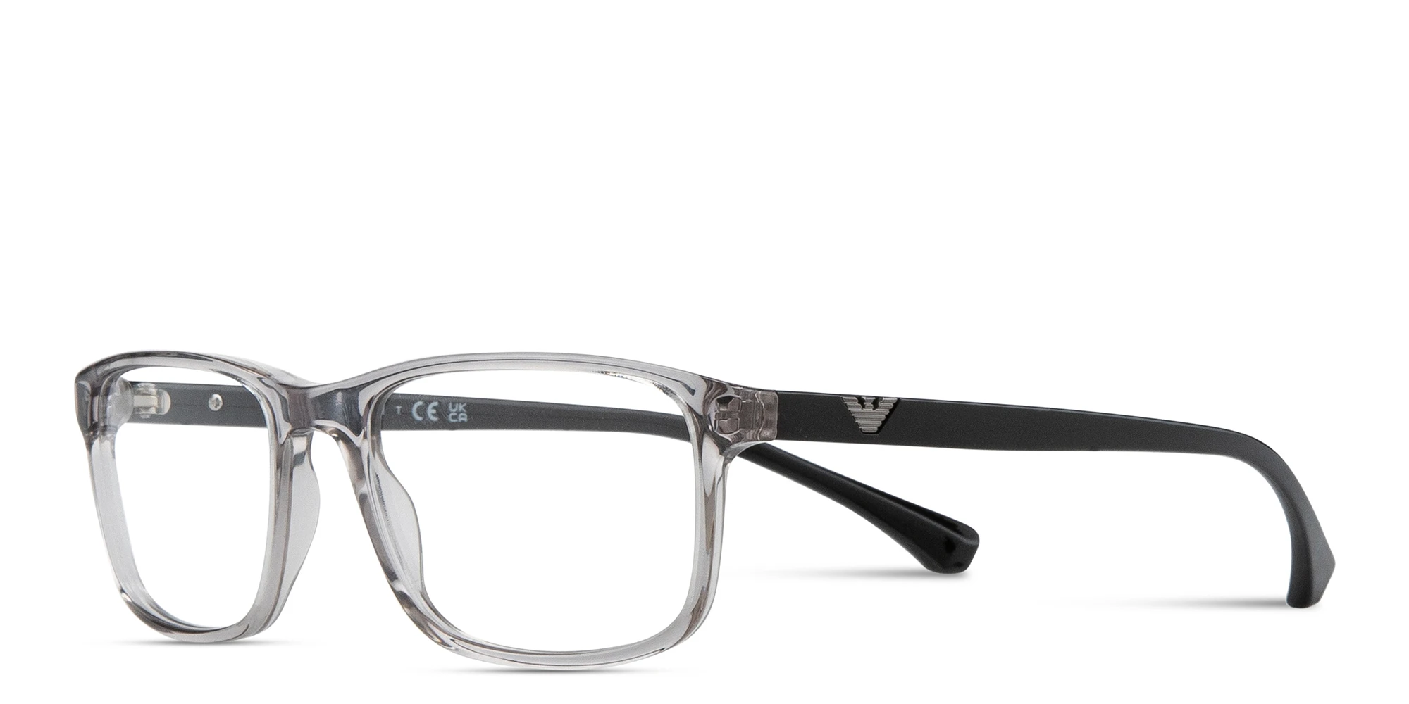 تسوق نظارات طبية إيسنشيل ليجور بإطار مستطيل امبوريو أرماني بلون Transparent Grey أونلاين.