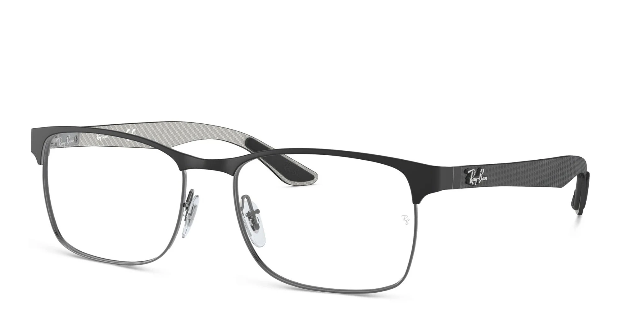 Shop Ray-Ban Optics Unisex Square Eyeglasses in Black online.
