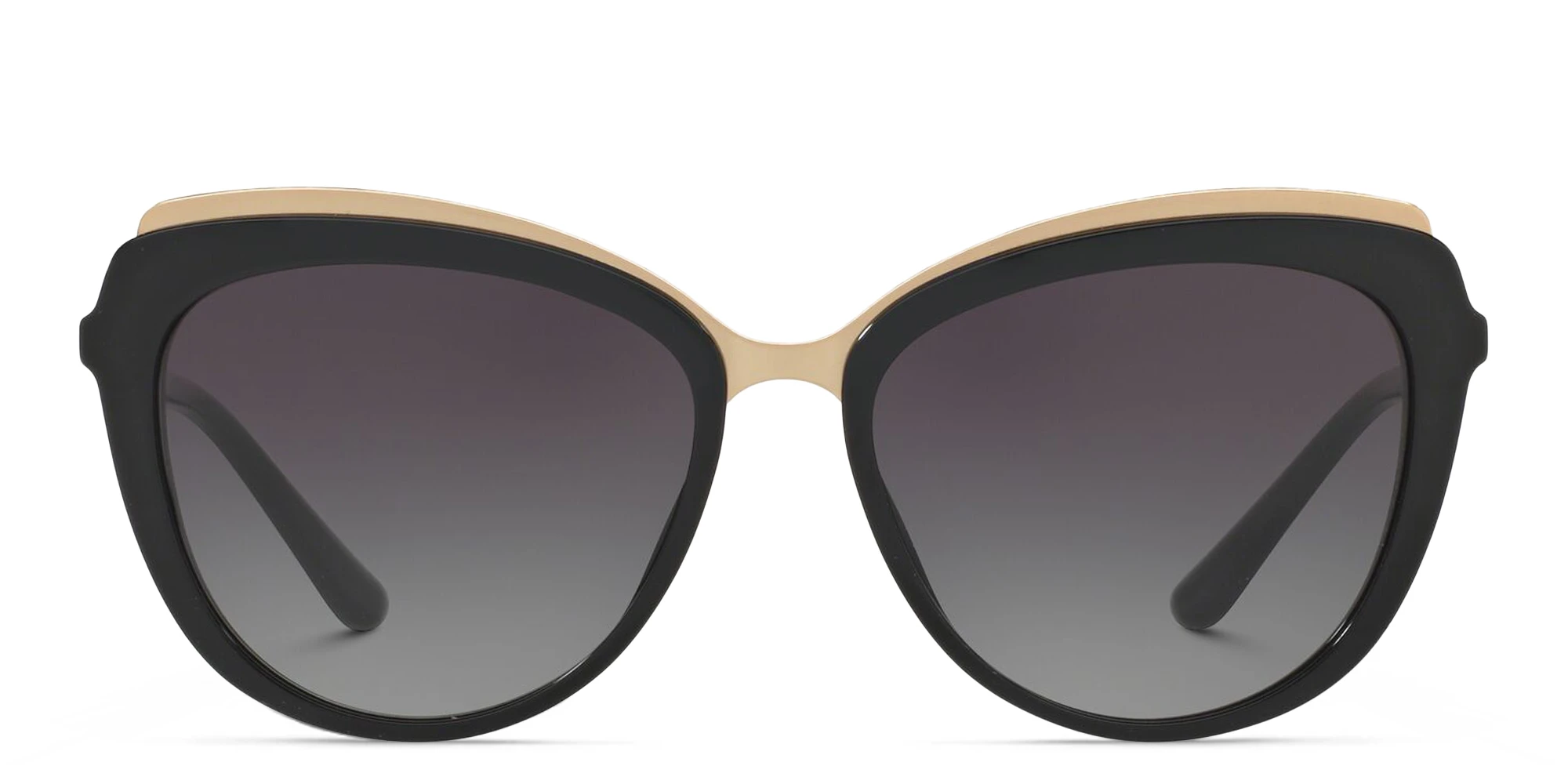 Shop Dolce & Gabbana Cat Eye Sunglasses in Black online.