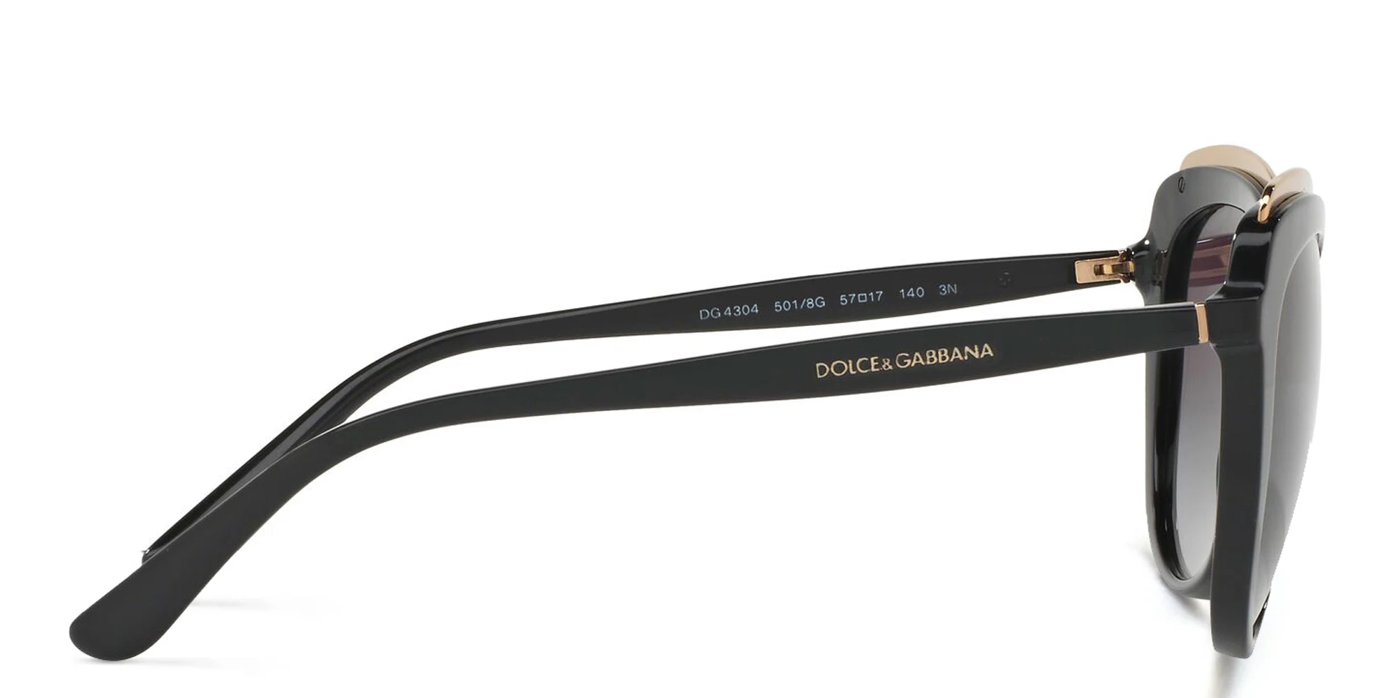 Shop Dolce & Gabbana Cat Eye Sunglasses in Black online.
