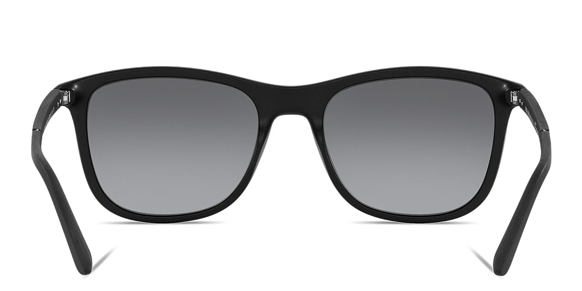 Shop GIORGIO ARMANI Square Sunglasses in Matte Black online.