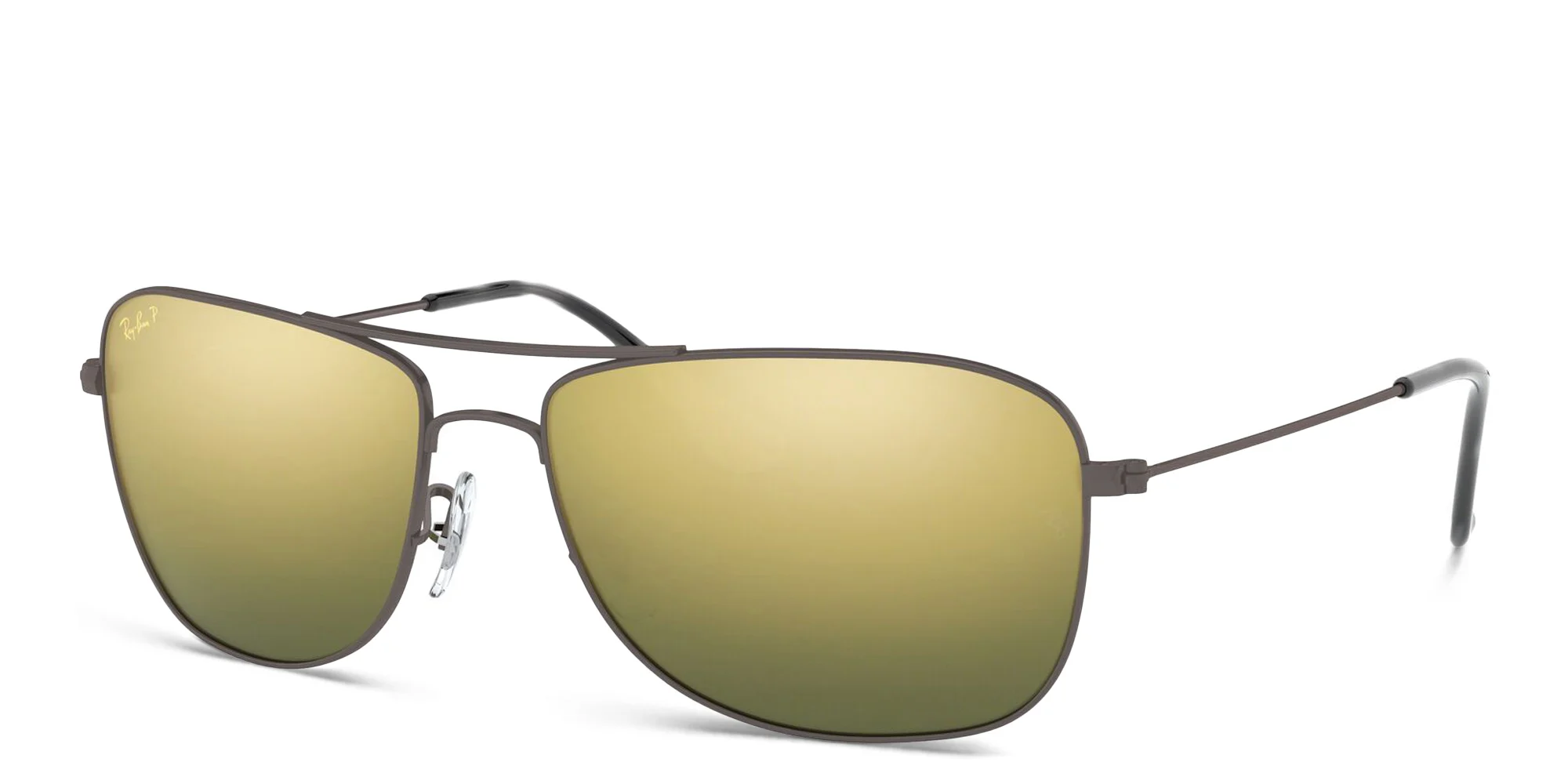 Shop Ray-Ban Unisex Square Sunglasses in Gunmetal online.