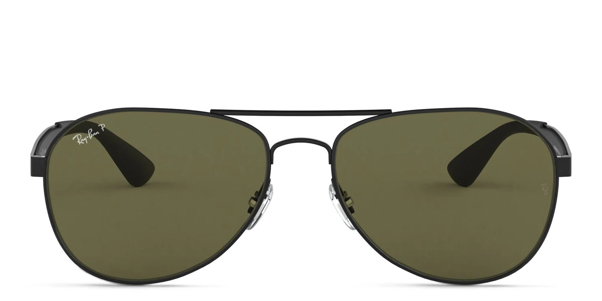 Shop Ray-Ban Unisex Aviator Sunglasses in Black online.