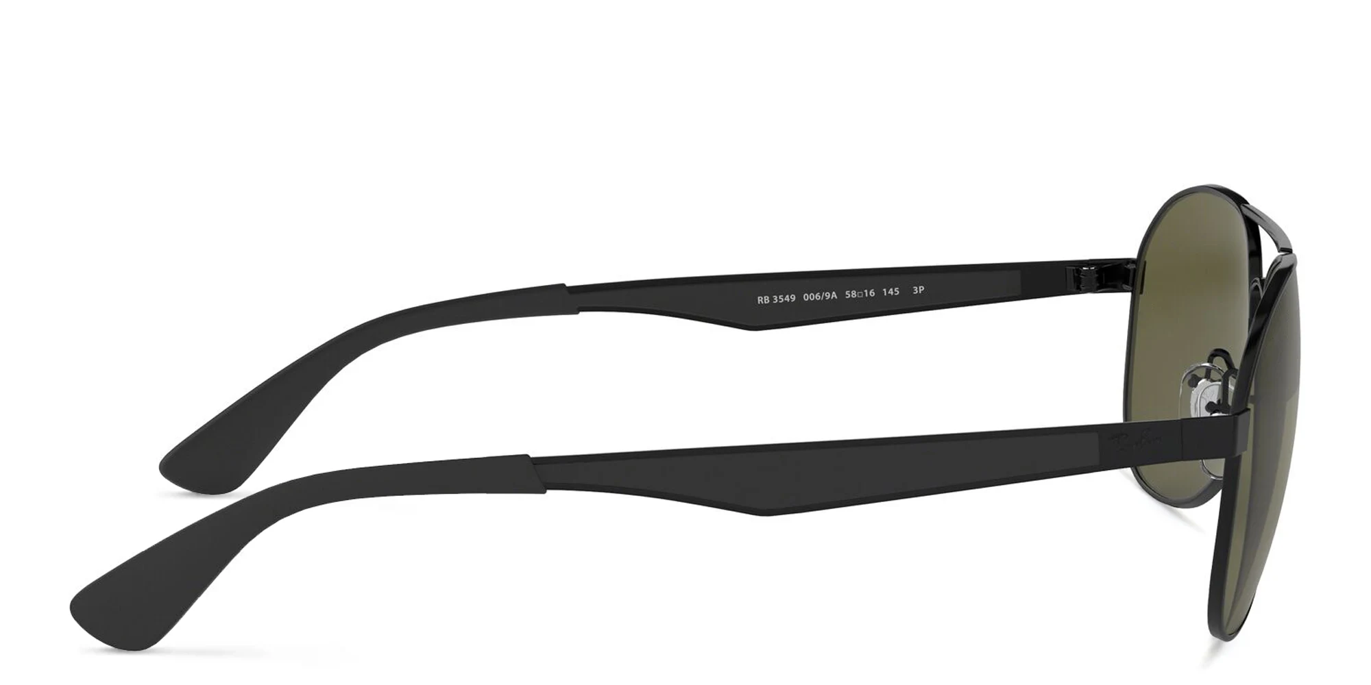 Shop Ray-Ban Unisex Aviator Sunglasses in Black online.
