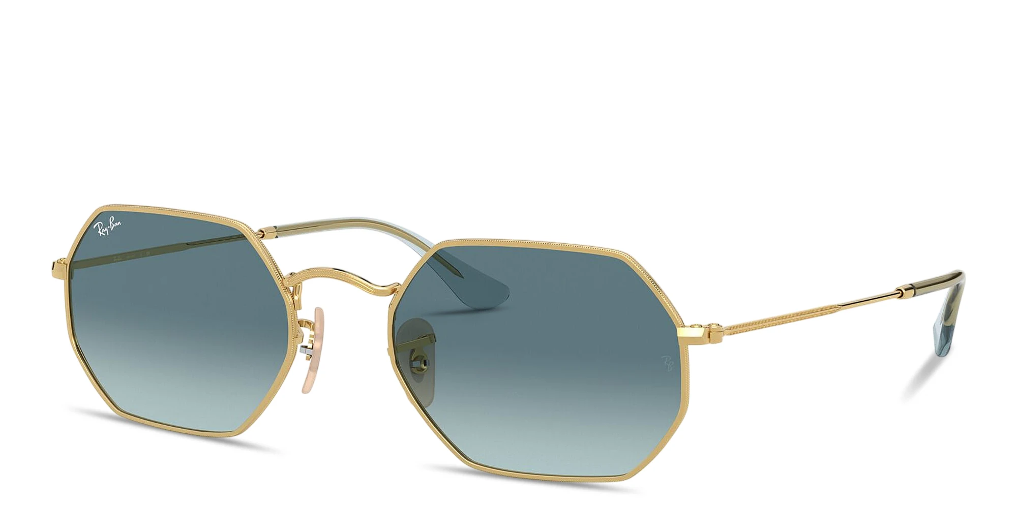 Shop Ray-Ban Octagonal Classic Unisex Sunglasses in Arista Gold online.