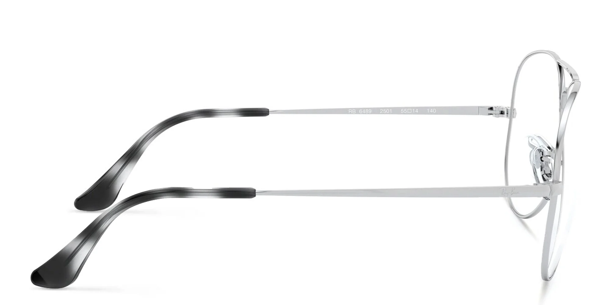 Shop Ray-Ban Pilot Optics Eyeglasses in Silver online.