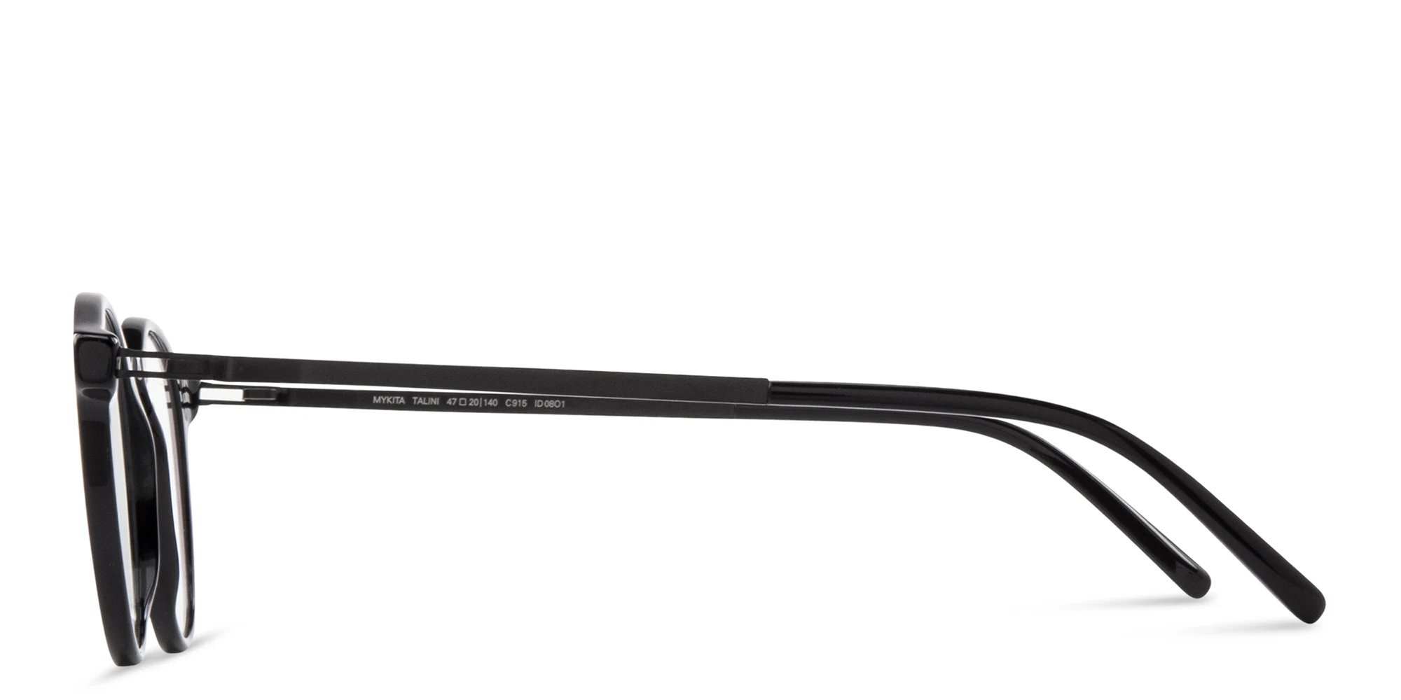 Shop MYKITA Round Eyeglasses in Black online.