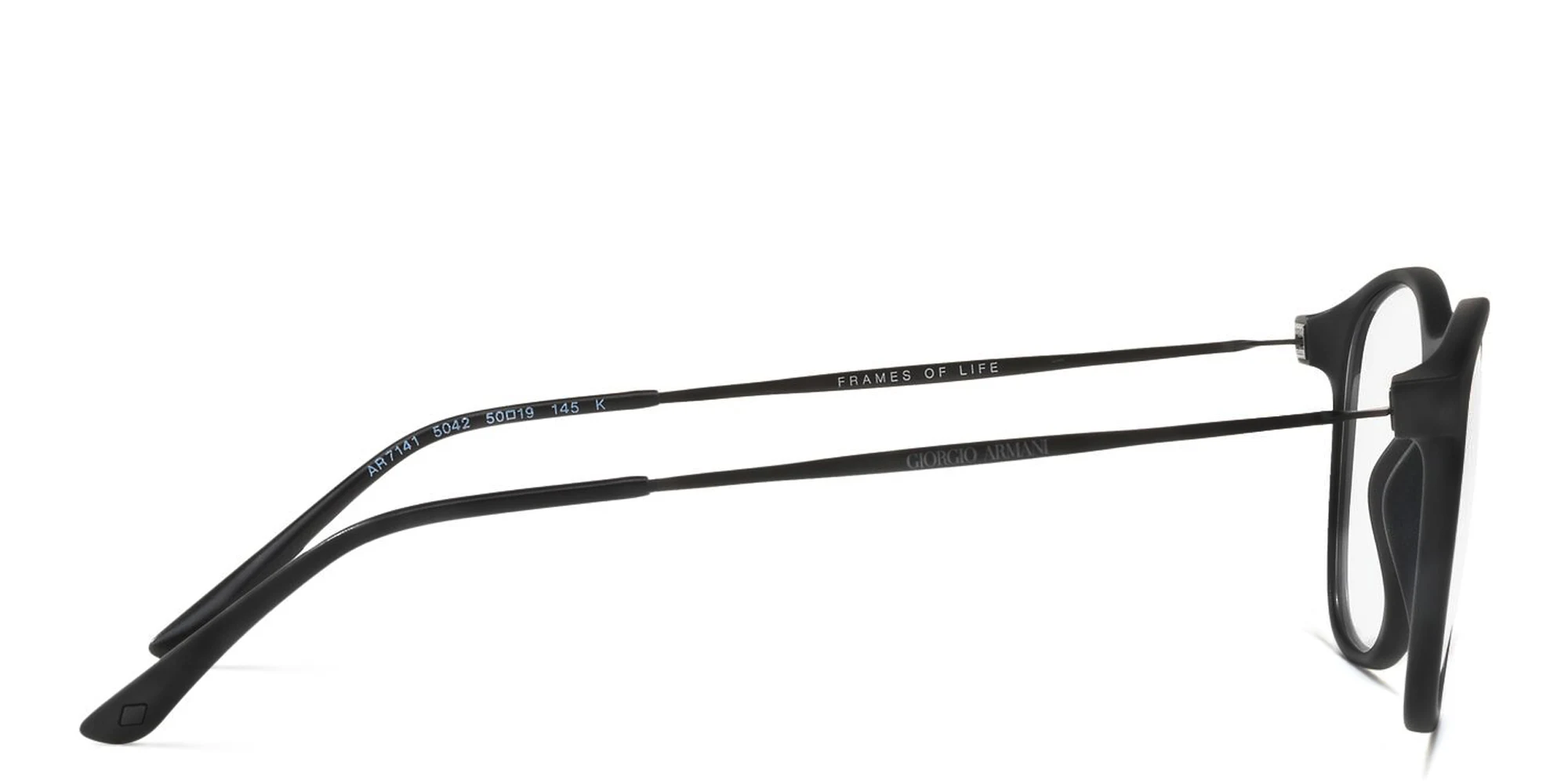 تسوق نظارة طبية دائرية جورجو أرماني بلون Matte Black أونلاين.