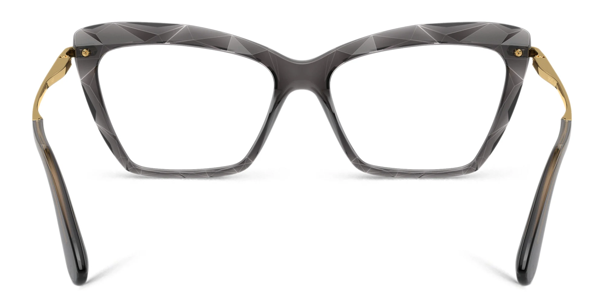 Shop Dolce & Gabbana Cat Eye Eyeglasses in Grey online.