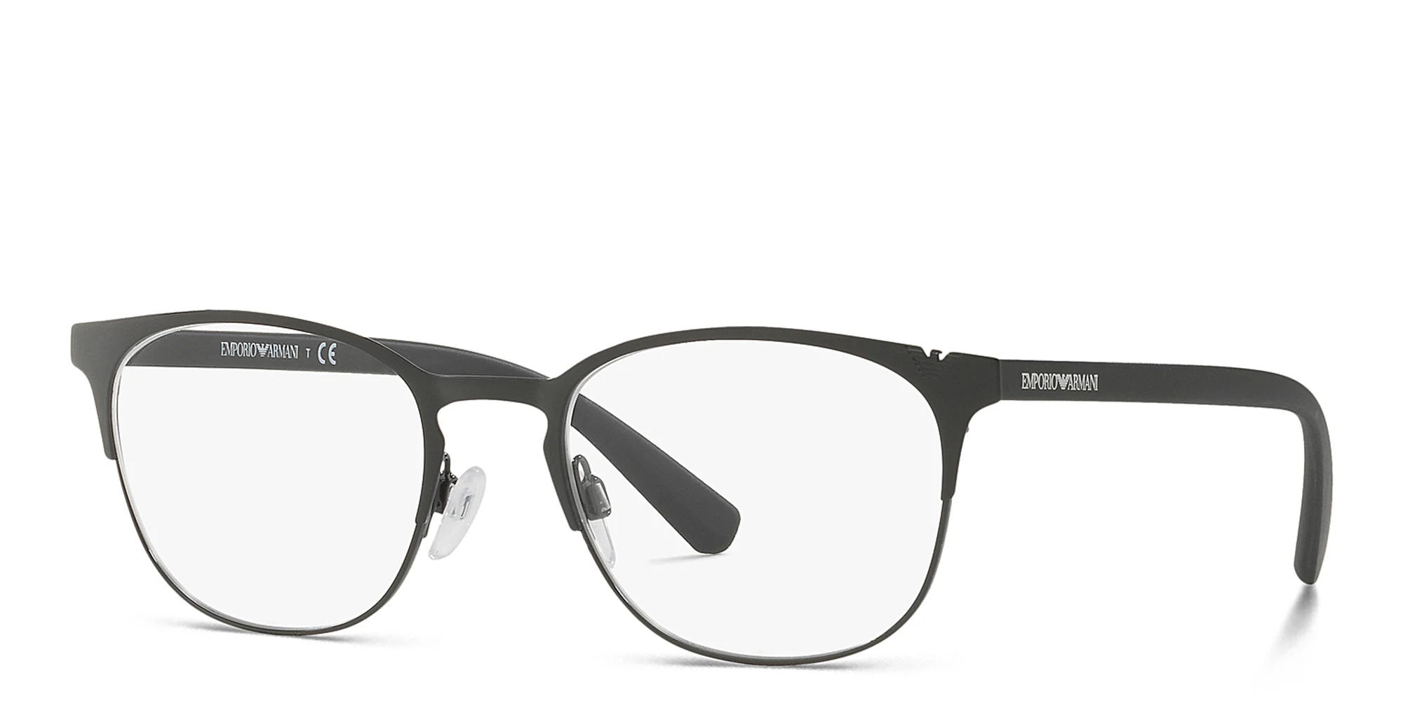 تسوق نظارات طبية بإطار بيضاوي امبوريو أرماني بلون Matte Black أونلاين.