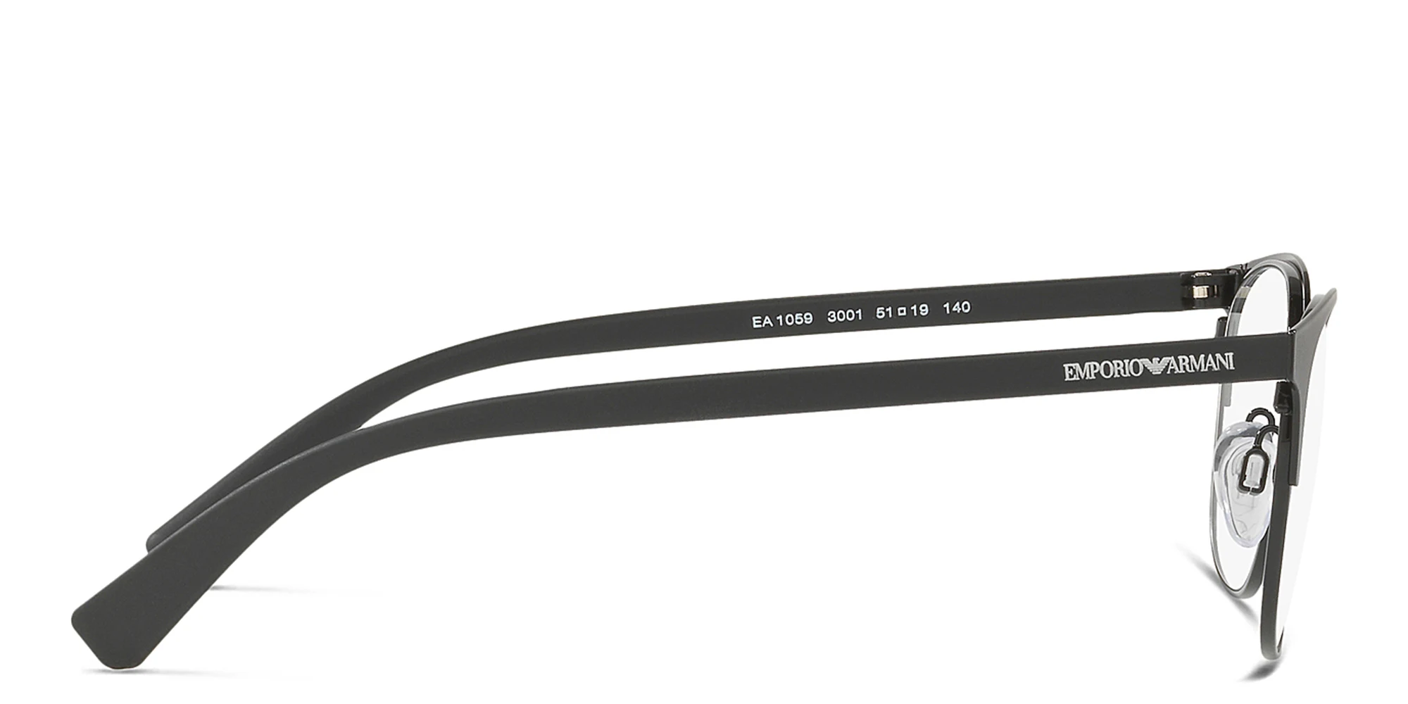 تسوق نظارات طبية بإطار بيضاوي امبوريو أرماني بلون Matte Black أونلاين.
