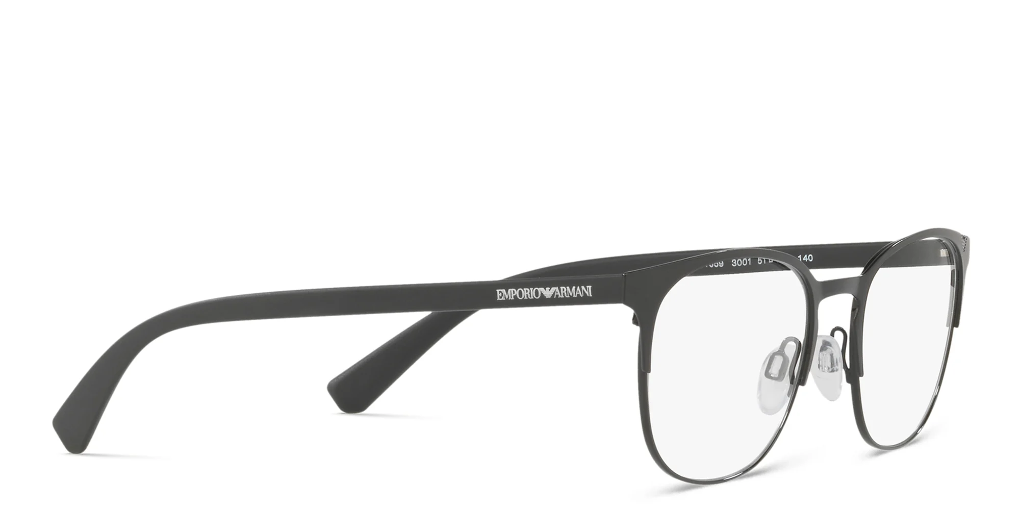 تسوق نظارات طبية بإطار بيضاوي امبوريو أرماني بلون Matte Black أونلاين.
