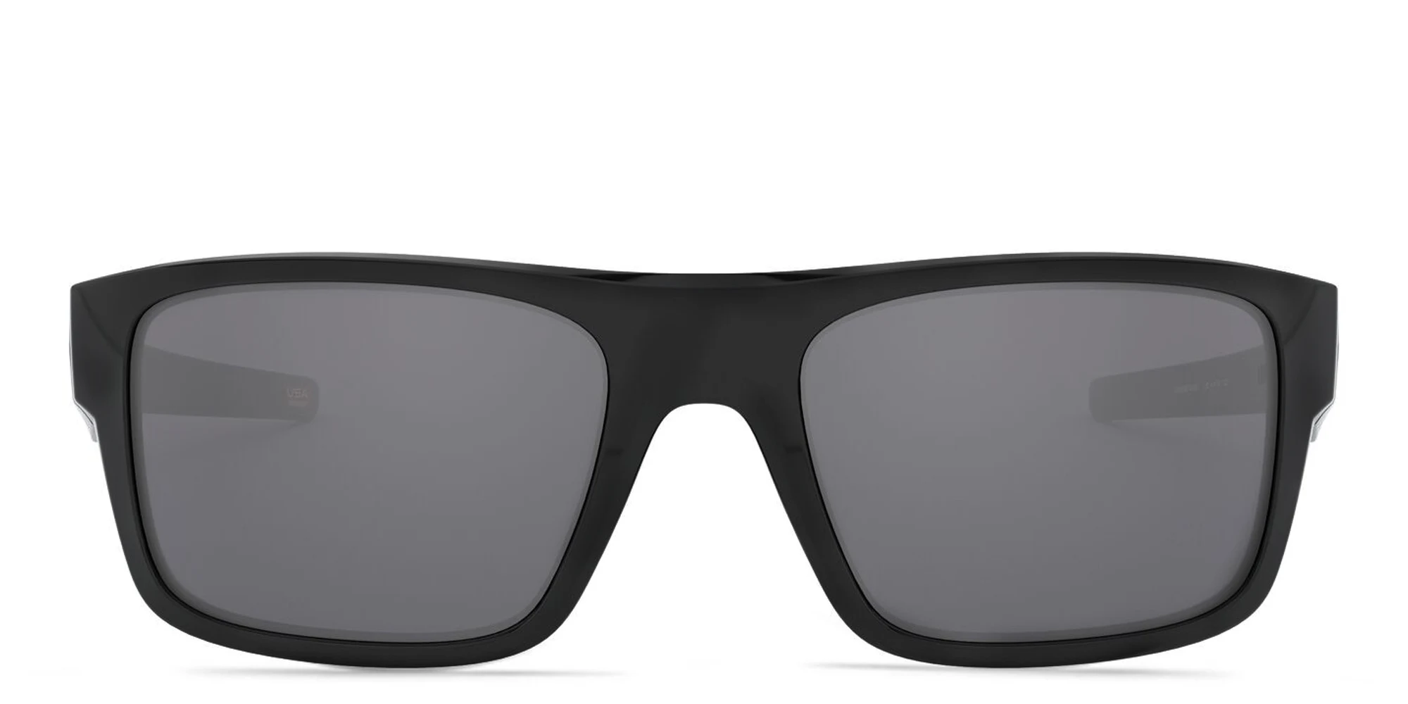 Shop Oakley DROP POINT Rectangle Sunglasses in Polished Black online.