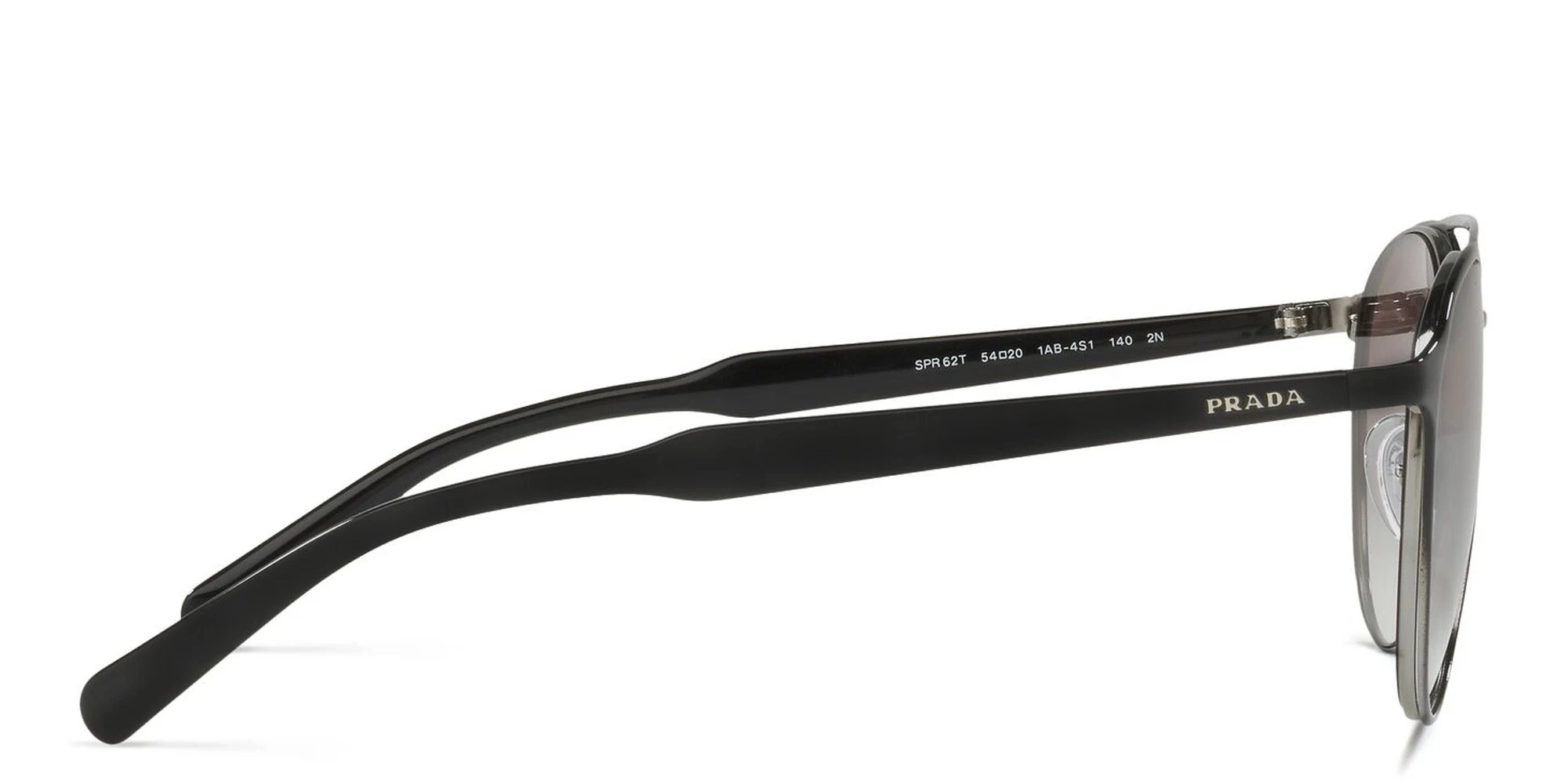 Shop PRADA Round Sunglasses in Black online.