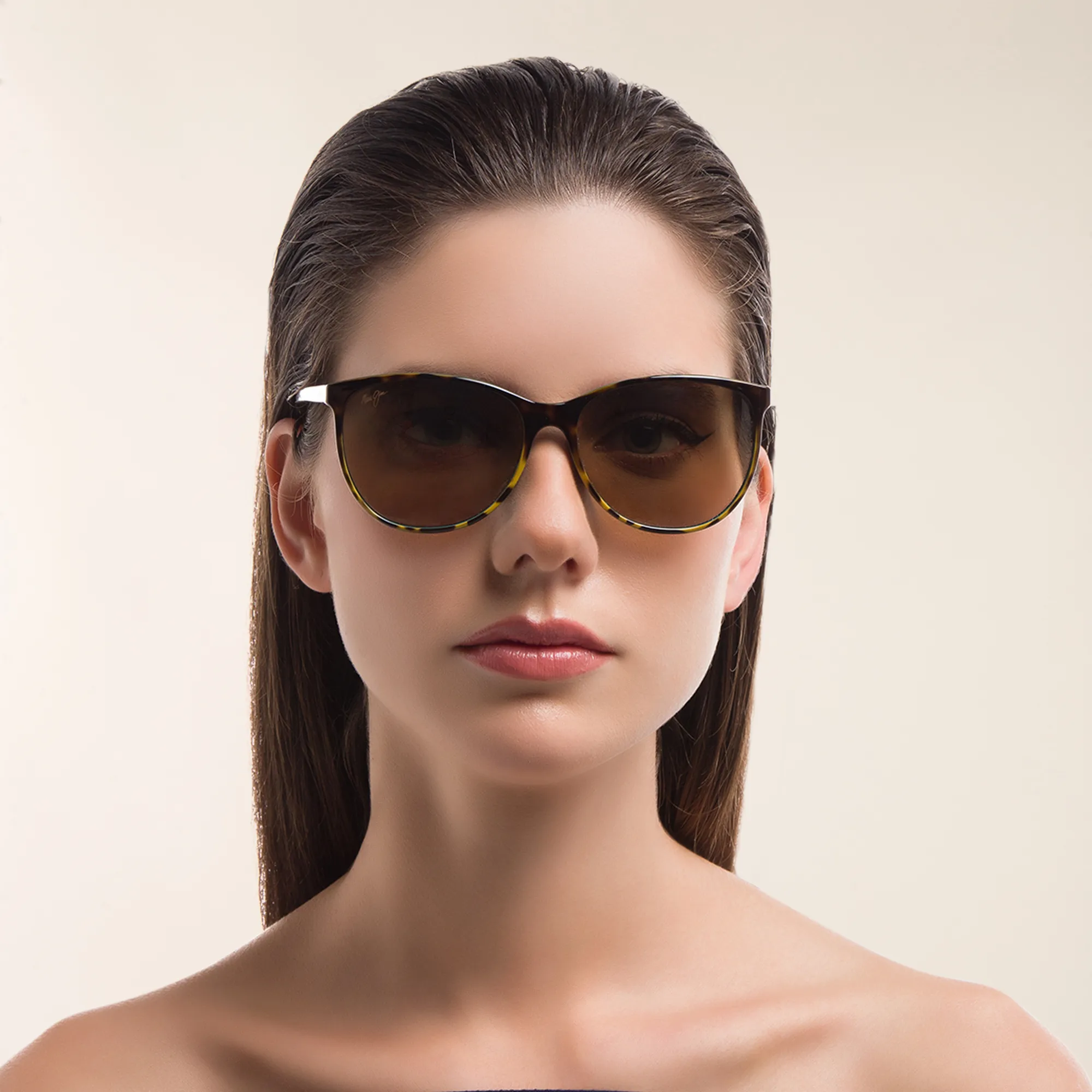 Shop Maui Jim Ocean Cat Eye Sunglasses in Tortoise online.