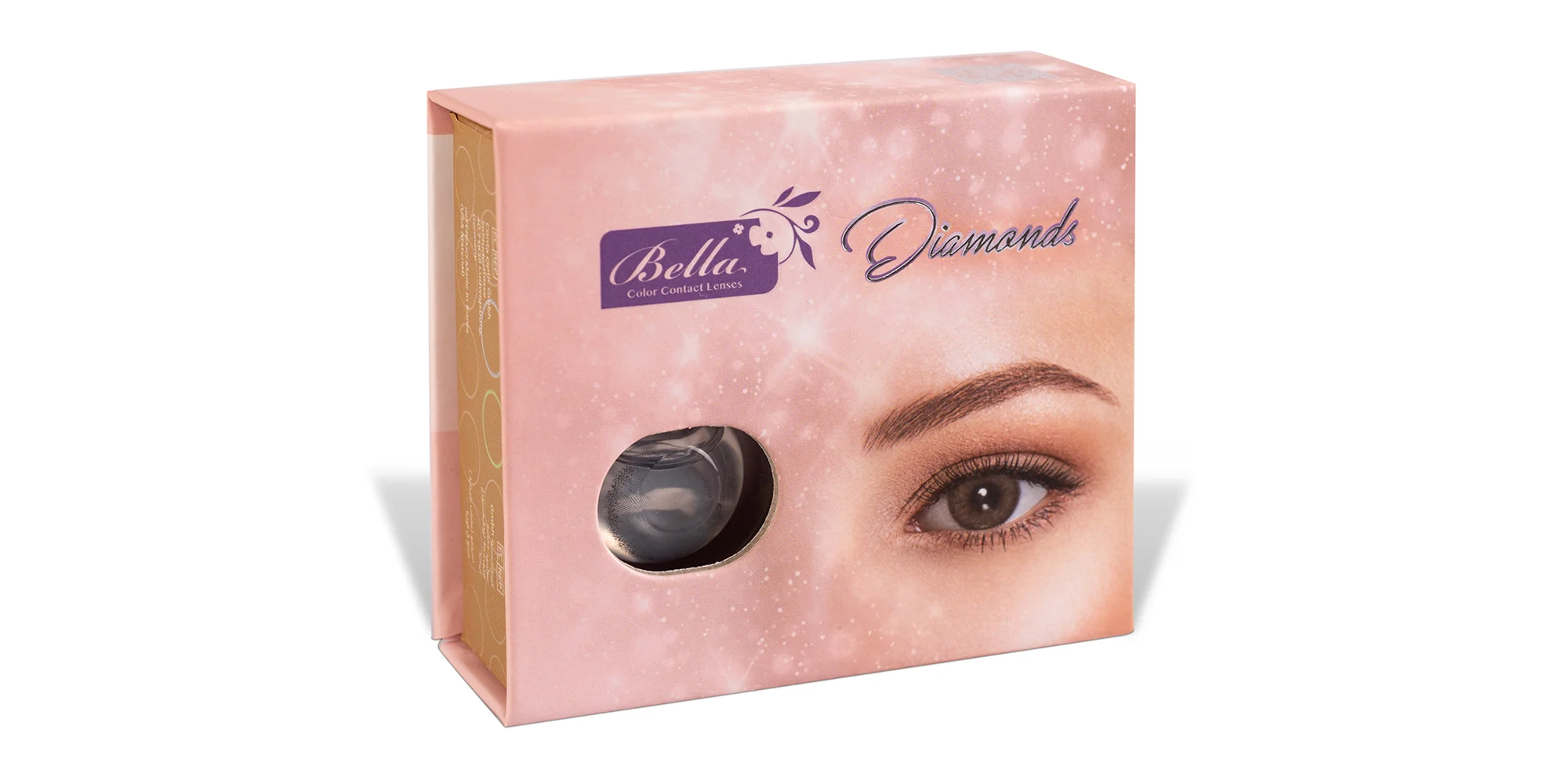 Shop Bella DIAMOND Monthly Color Contact Lenses - Brown Shadow online.