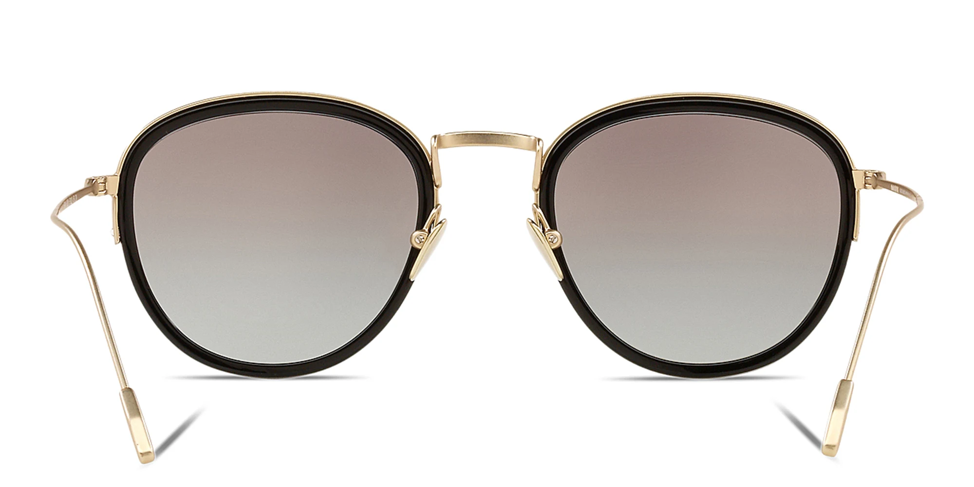 Shop GIORGIO ARMANI Round Sunglasses in Pale Gold online.