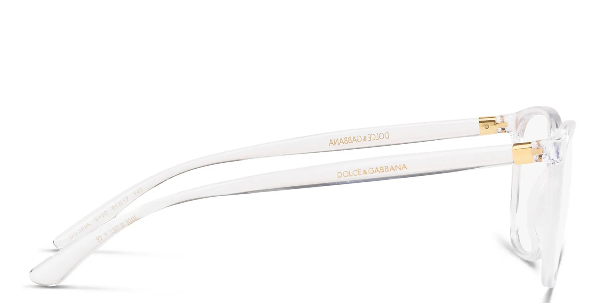 Shop Dolce & Gabbana Rectangle Eyeglasses in Clear online.
