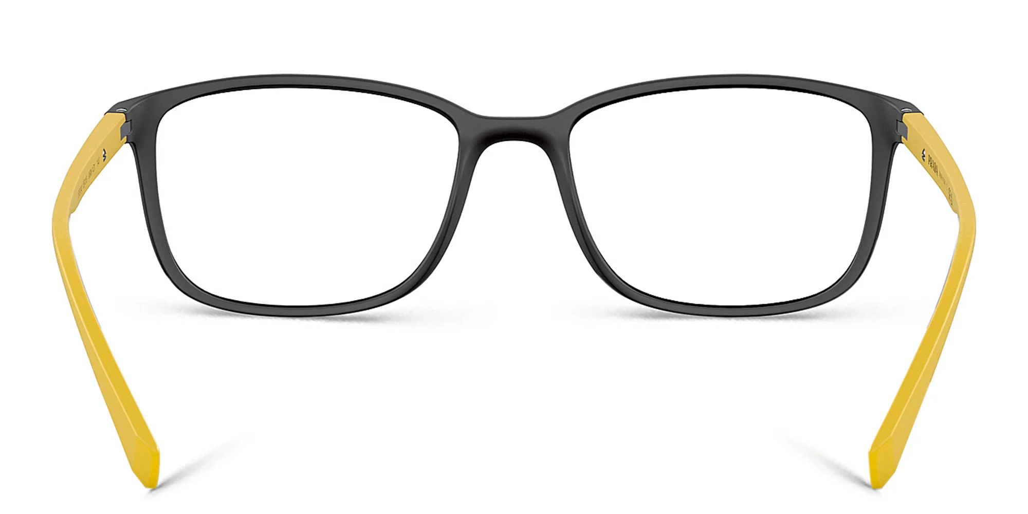 Shop Prada Linea Rossa Wide Rectangle Eyeglasses in Matte Black online.