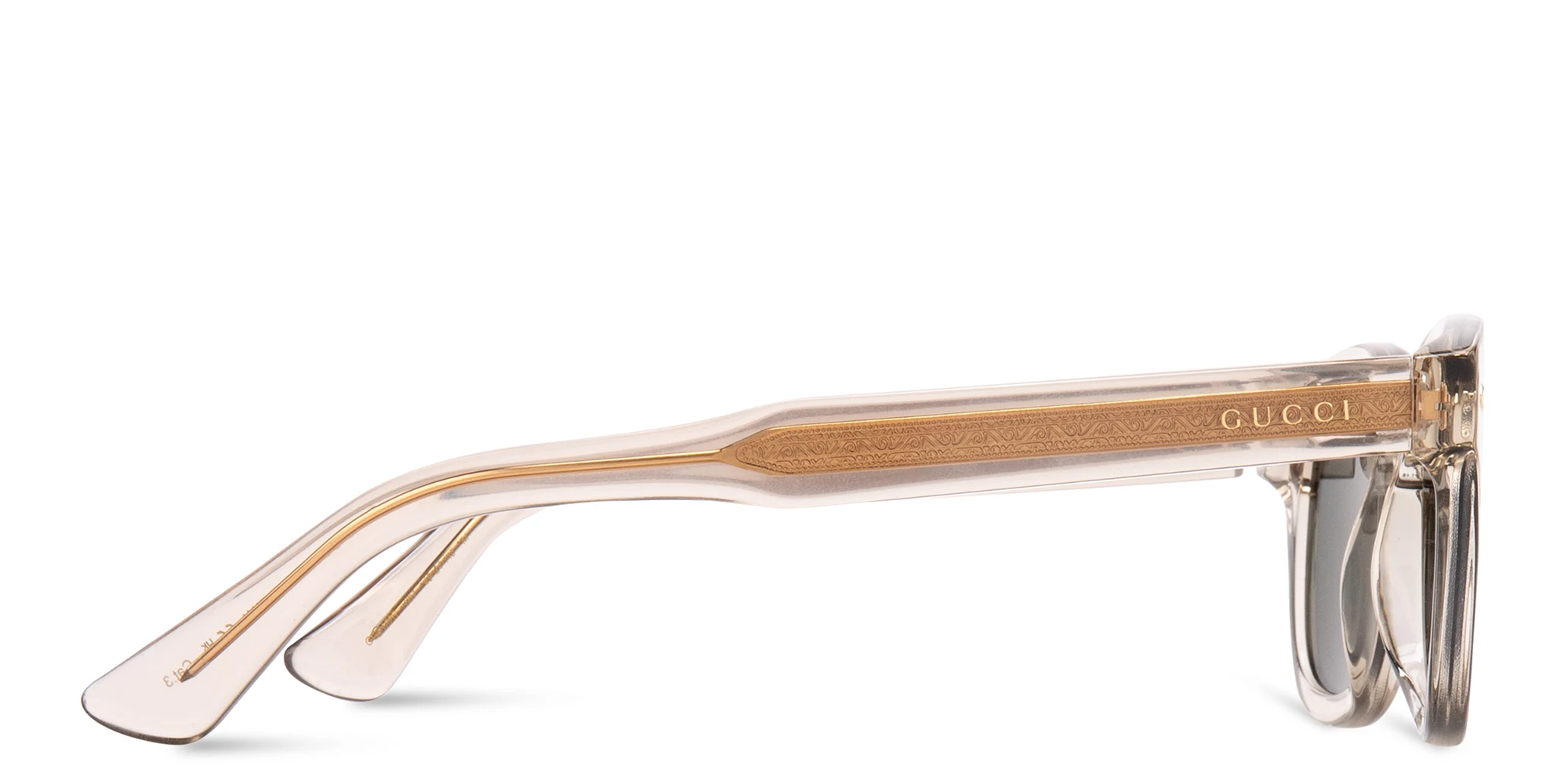 Shop GUCCI Unisex Square Sunglasses in Brown online.