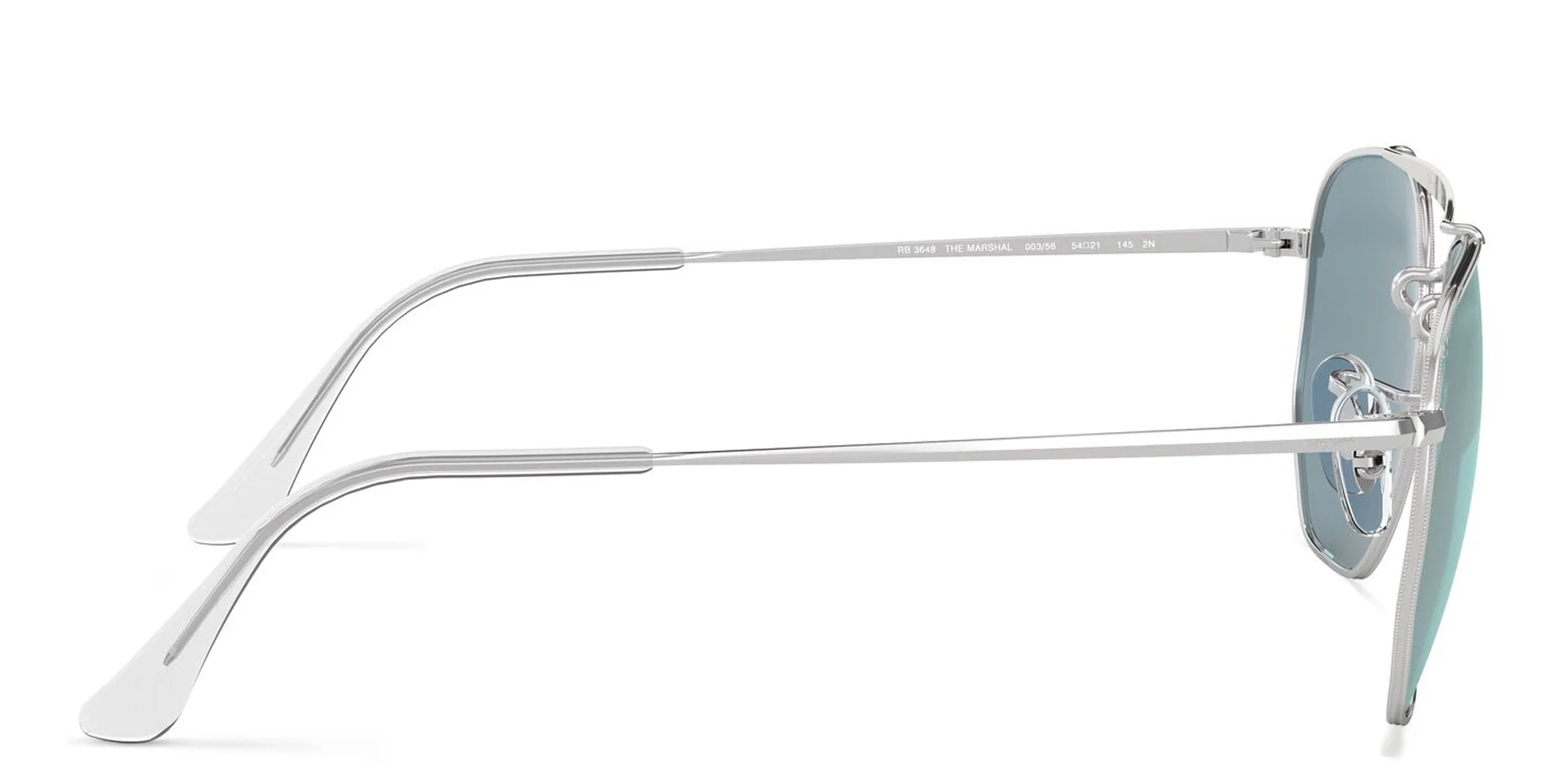 تسوق نظارة شمسية ذا مارشال بإطار سداسي غير منتظم للجنسين راي بان بلون فضي أونلاين.