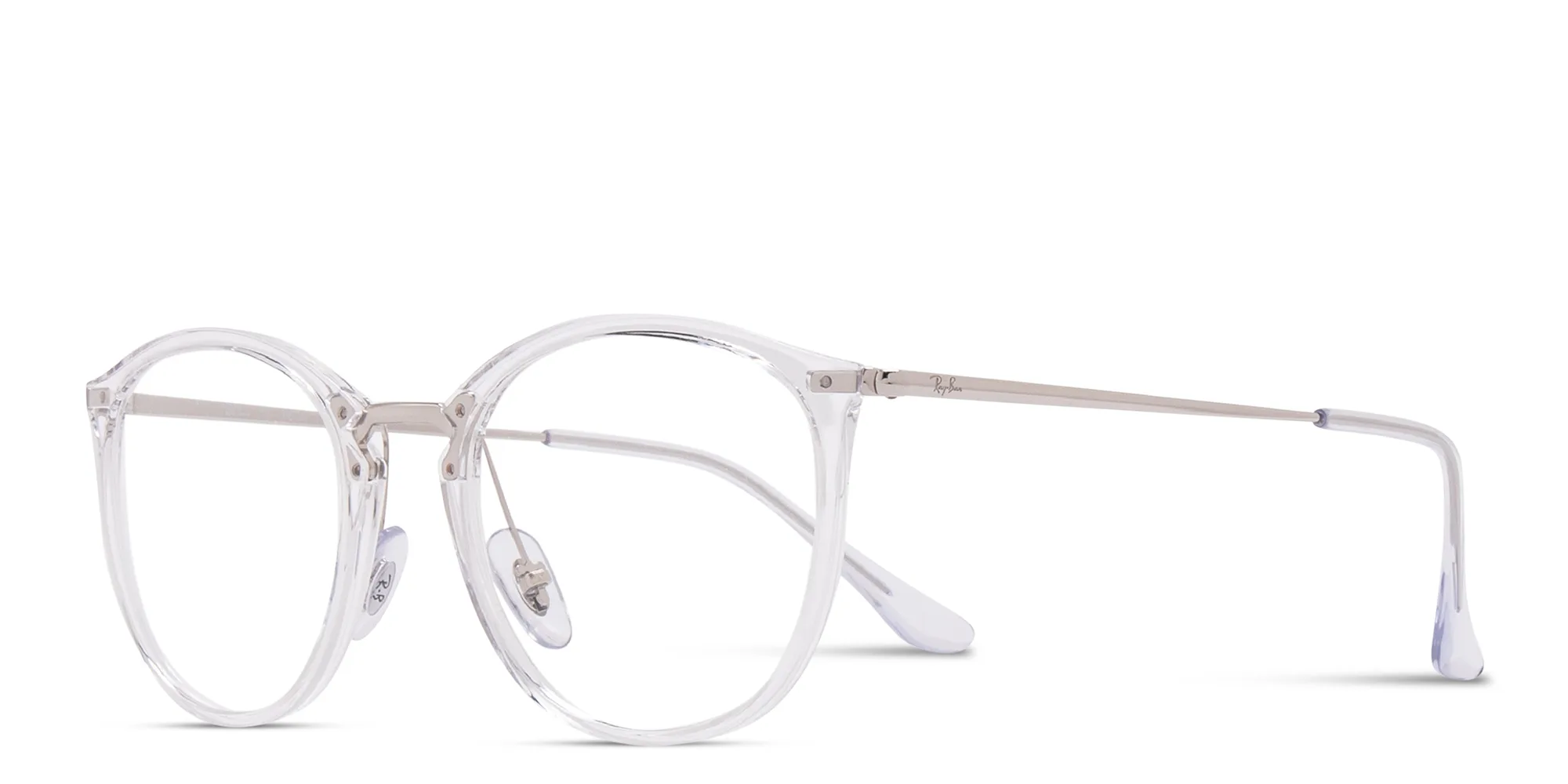 Shop Ray-Ban Optics Unisex Panthos Eyeglasses in Transparent online.