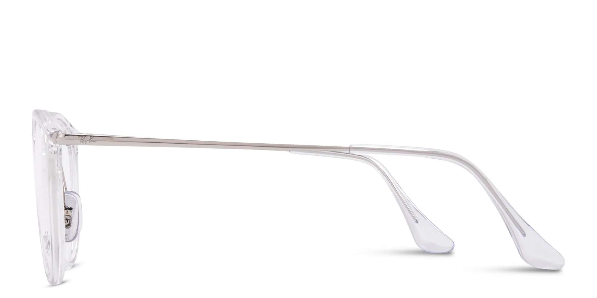Shop Ray-Ban Optics Unisex Panthos Eyeglasses in Transparent online.