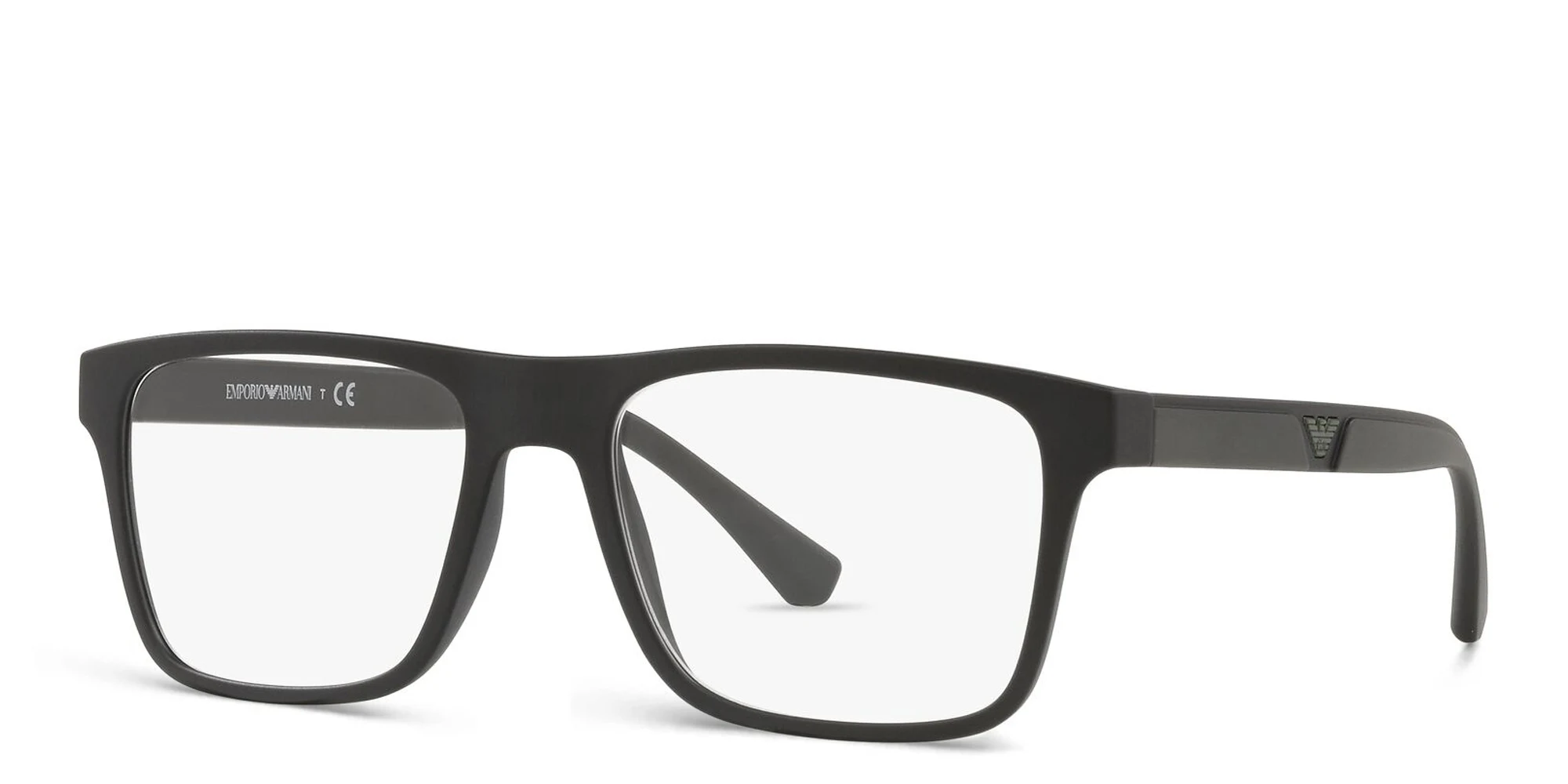 تسوق نظارة طبية بإطار مستطيل امبوريو أرماني بلون Jet Black أونلاين.