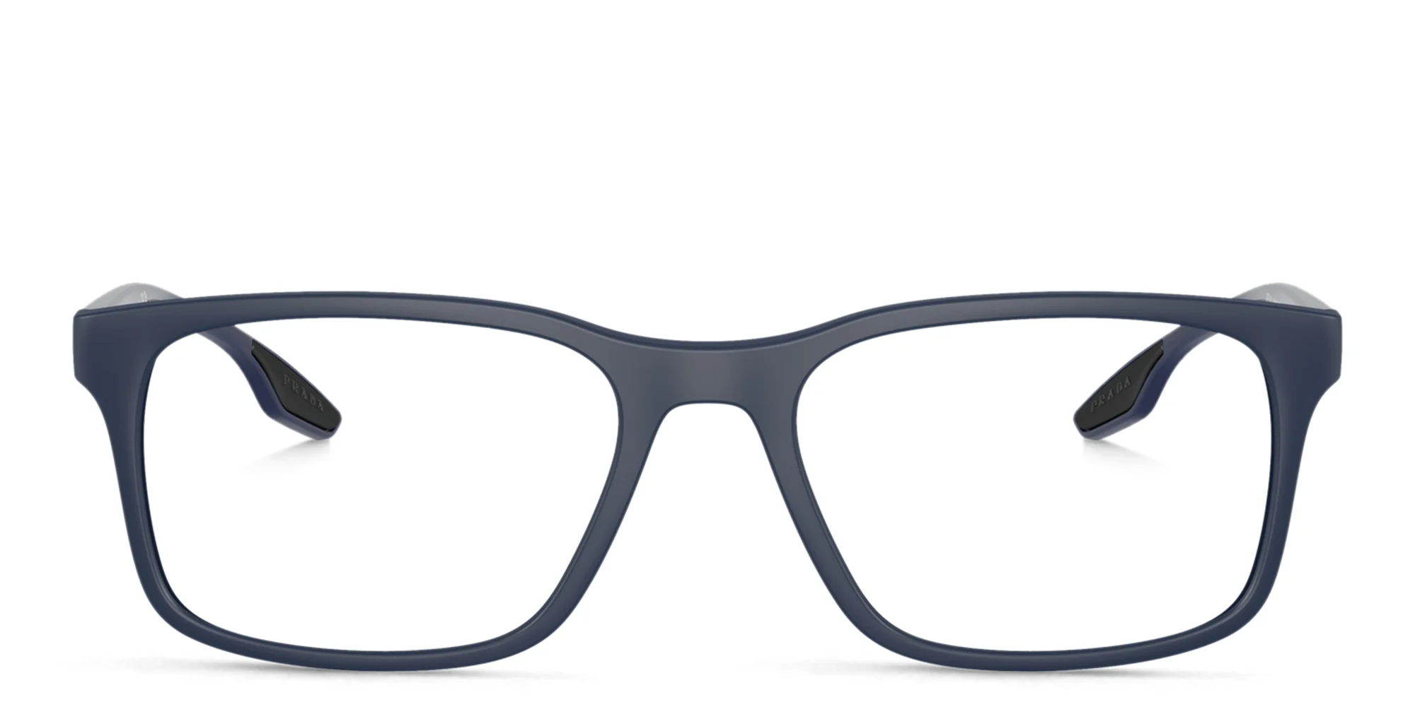 Shop Prada Linea Rossa Pillow Eyeglasses in Dark Blue online.