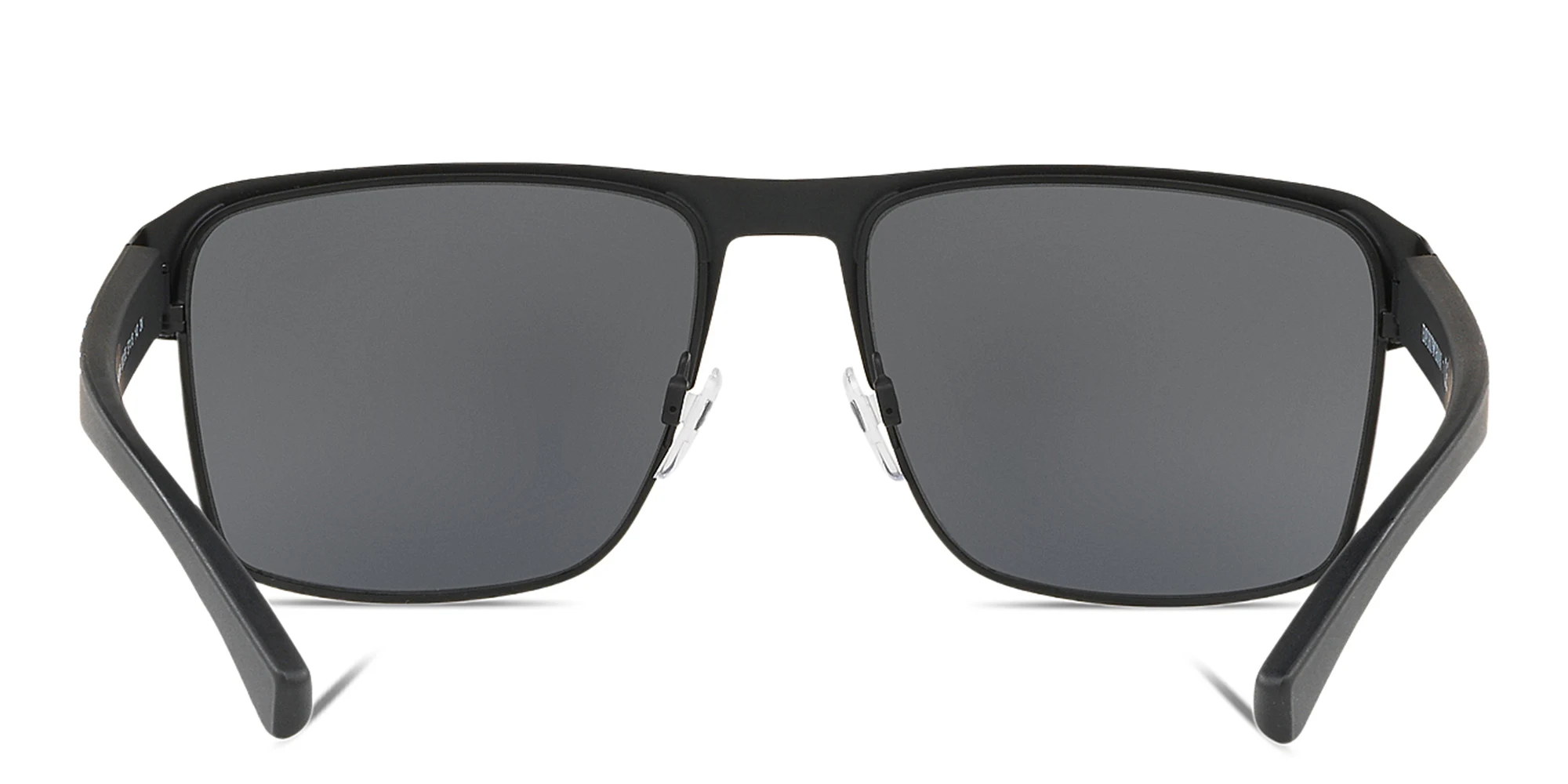 Shop Emporio Armani Square Sunglasses in Matte Black online.