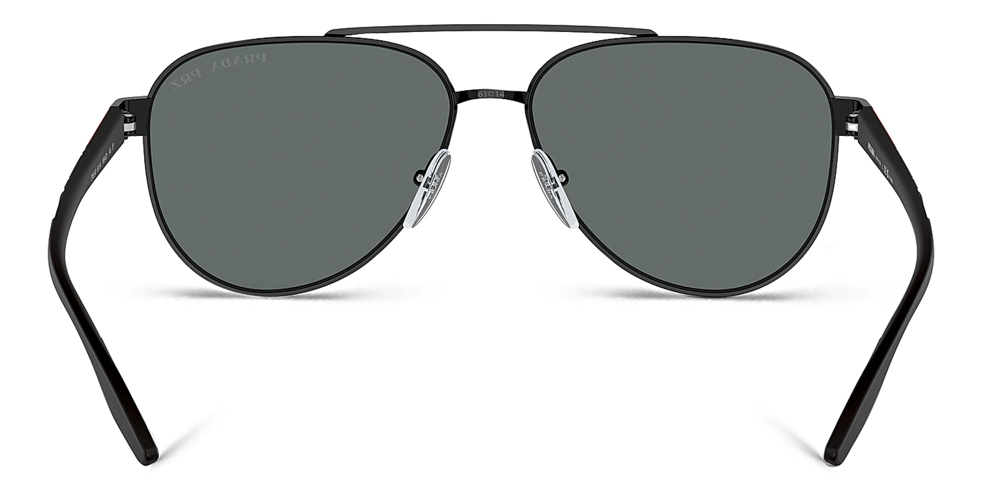 Shop Prada Linea Rossa Pilot Sunglasses in Black online.