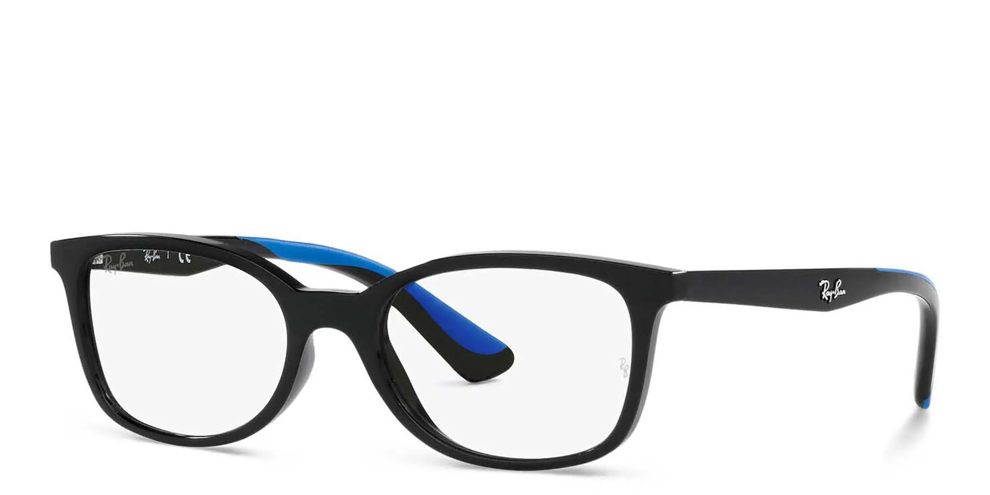 Shop Ray-Ban Junior Ferrari Kids Rectangle Eyeglasses in Black online.