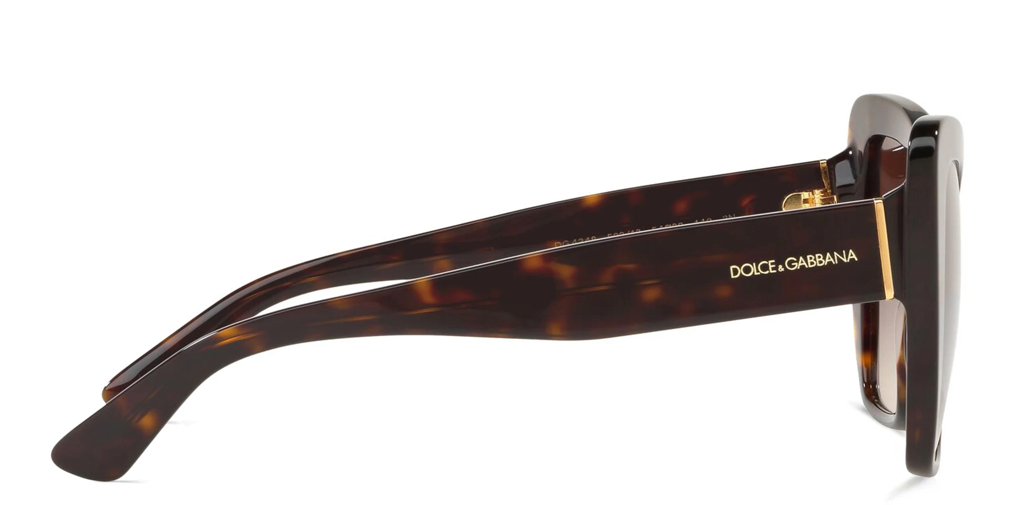 Shop Dolce & Gabbana Cat Eye Sunglasses in Havana online.