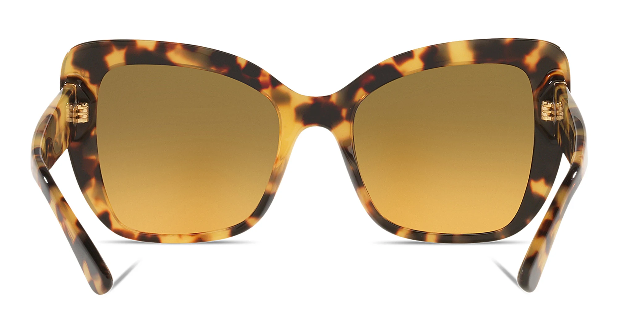 Shop Dolce & Gabbana Cat Eye Sunglasses in Yellow Havana online.