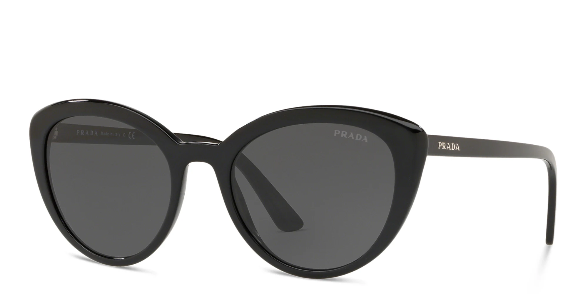 Shop PRADA Cat-Eye Sunglasses in Black online.